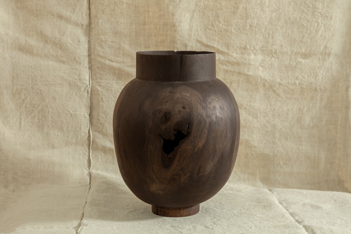 Ebonized Standing Jar