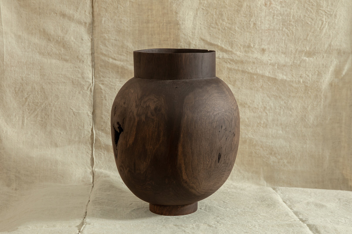 Ebonized Standing Jar