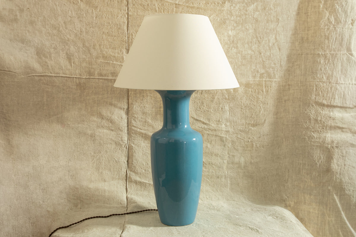 Blue Ceramic Table Lamp
