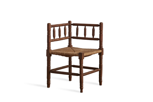 Corner Turned Wood Chair