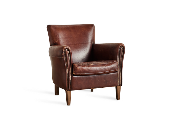 1940s Leather Armchair
