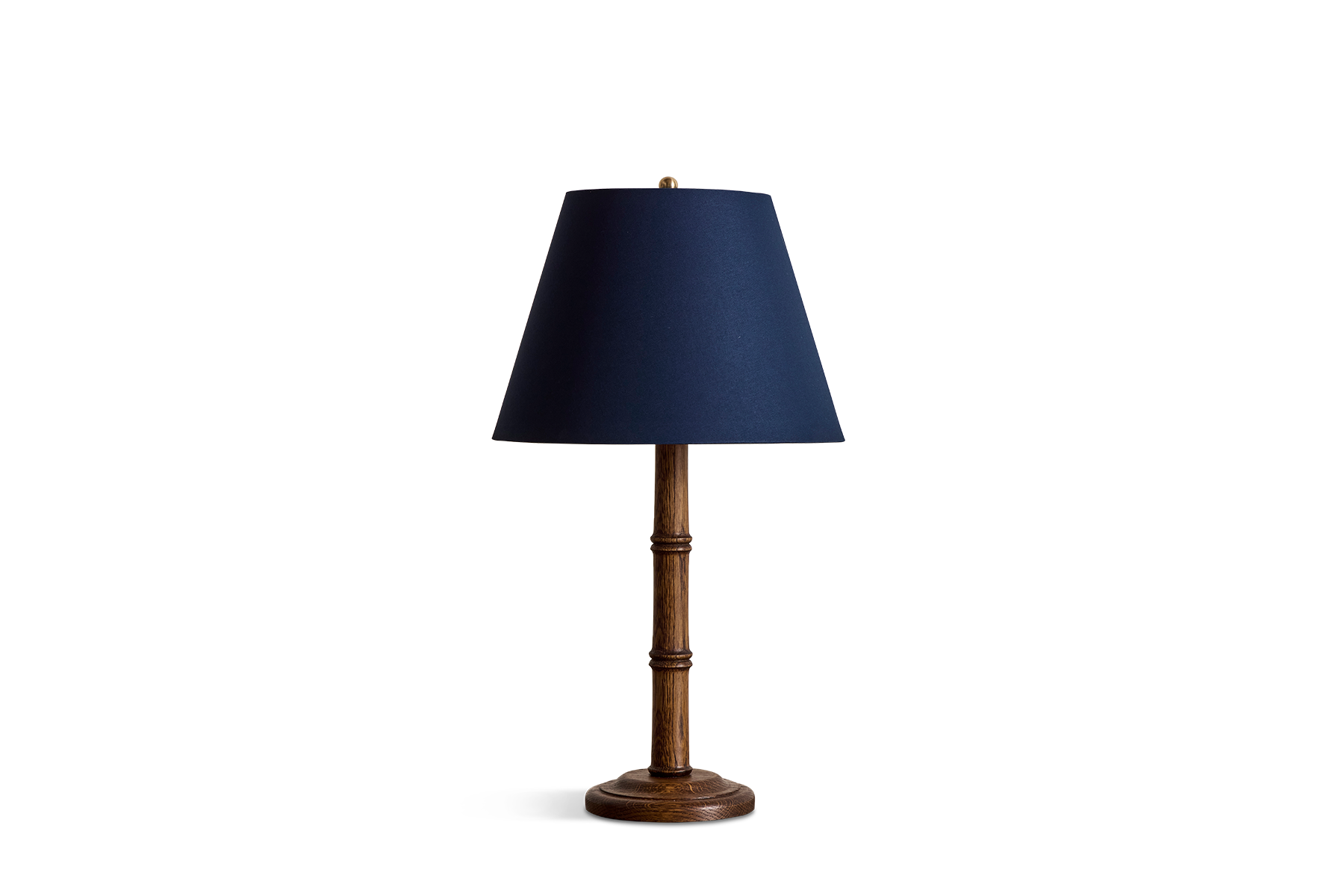 Bamboo Lamp Base, Dark Oak