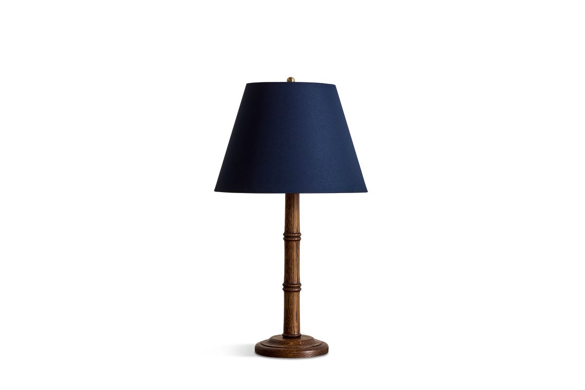 Bamboo Lamp Base, Dark Oak