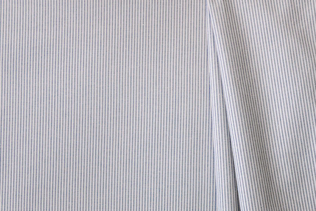Humbug Ticking, Blue/White