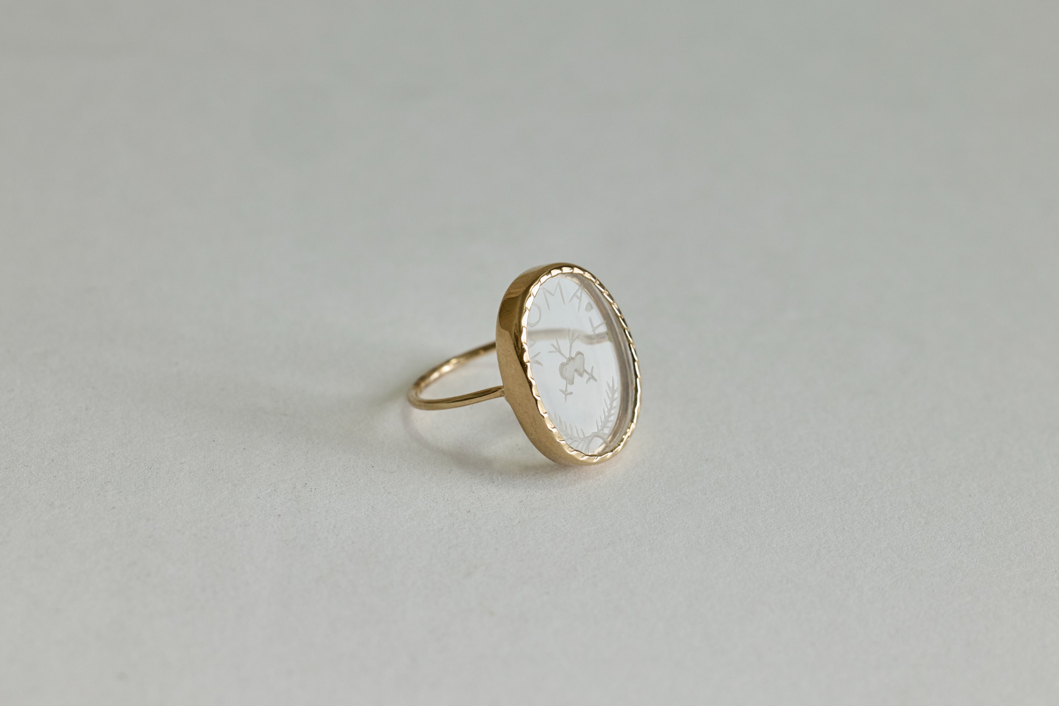 L'amour Crystal Ring (Size 52)