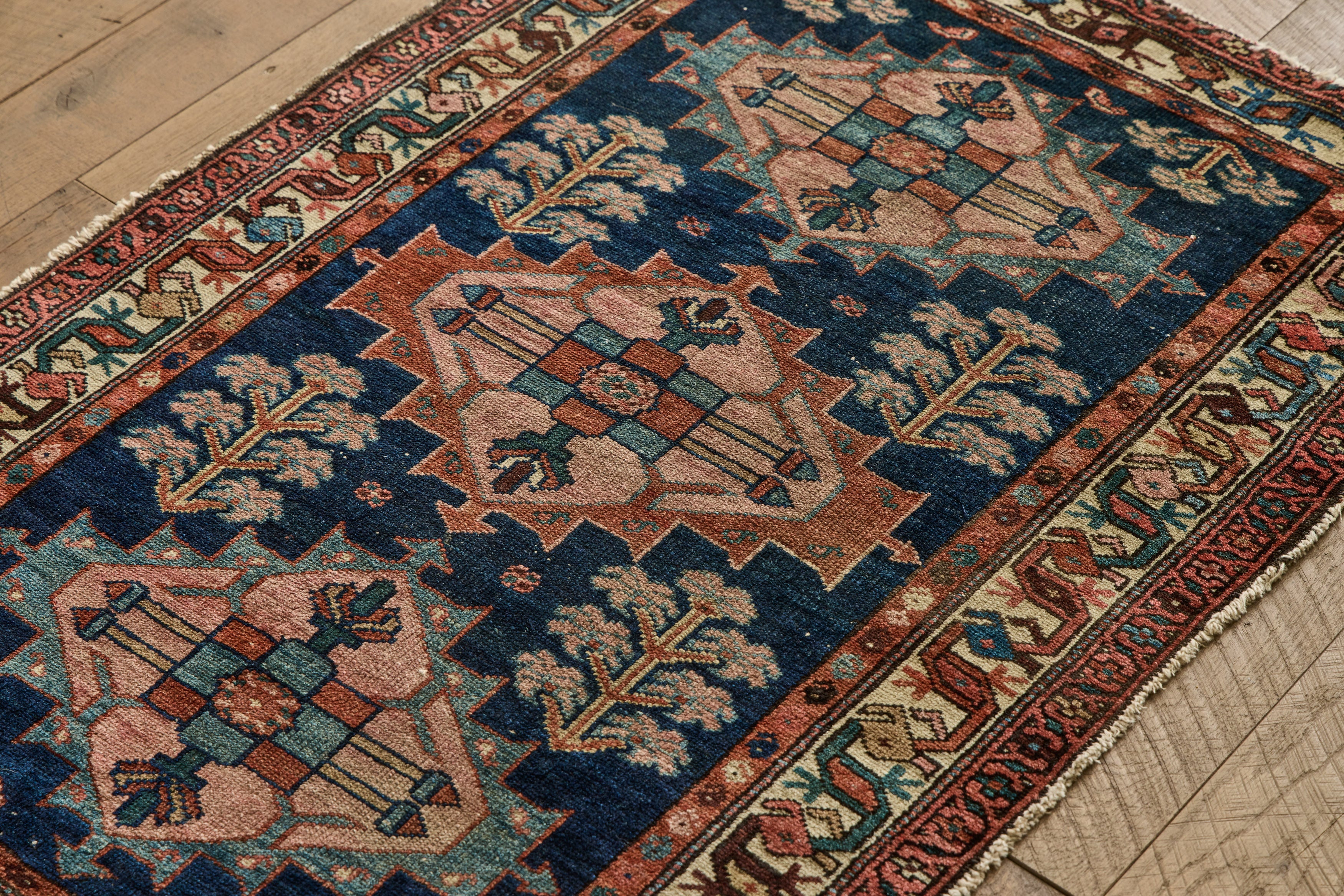 Geometric Floral Throw Rug 3' X 4'3