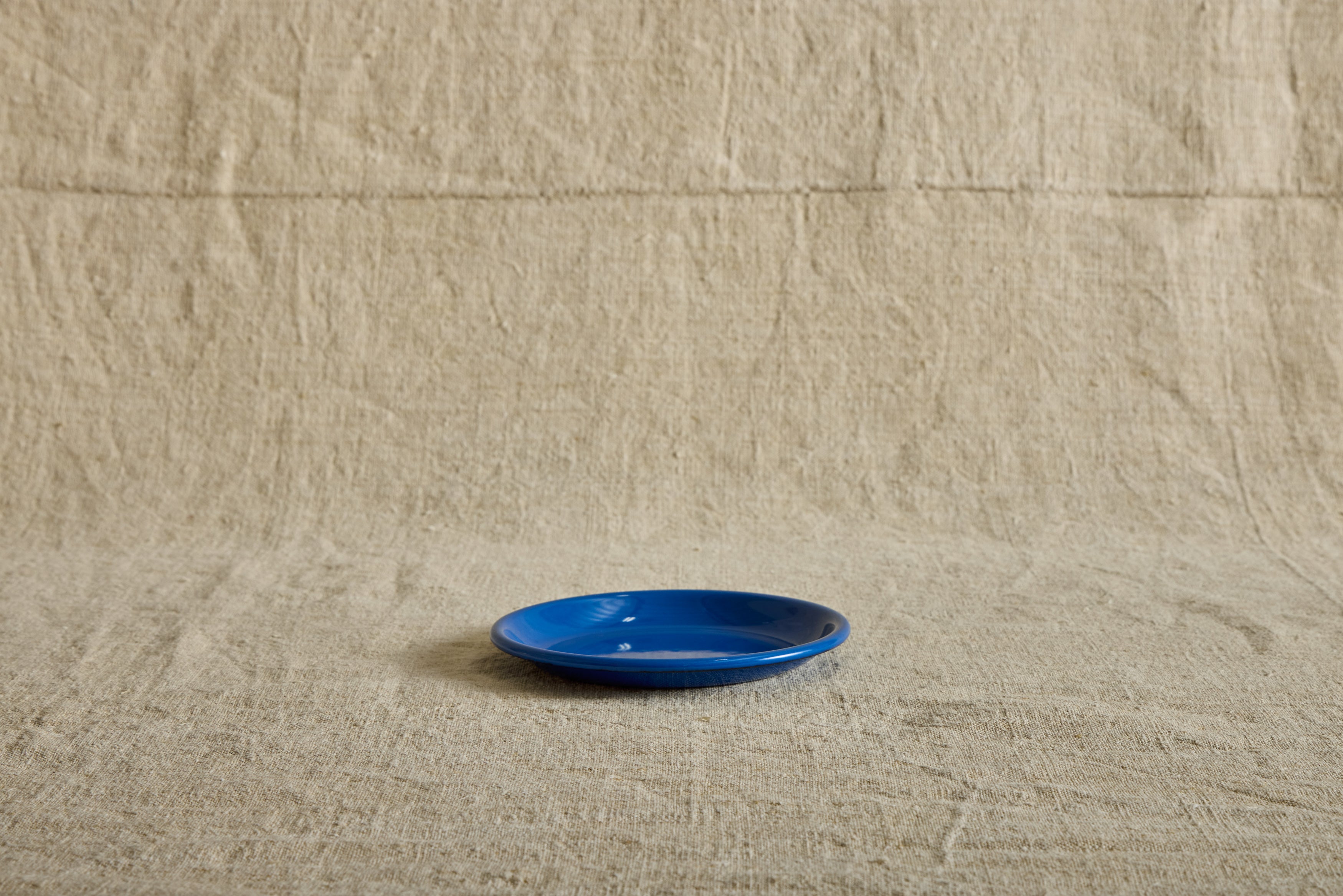 Enamelware Side Plate in Azure