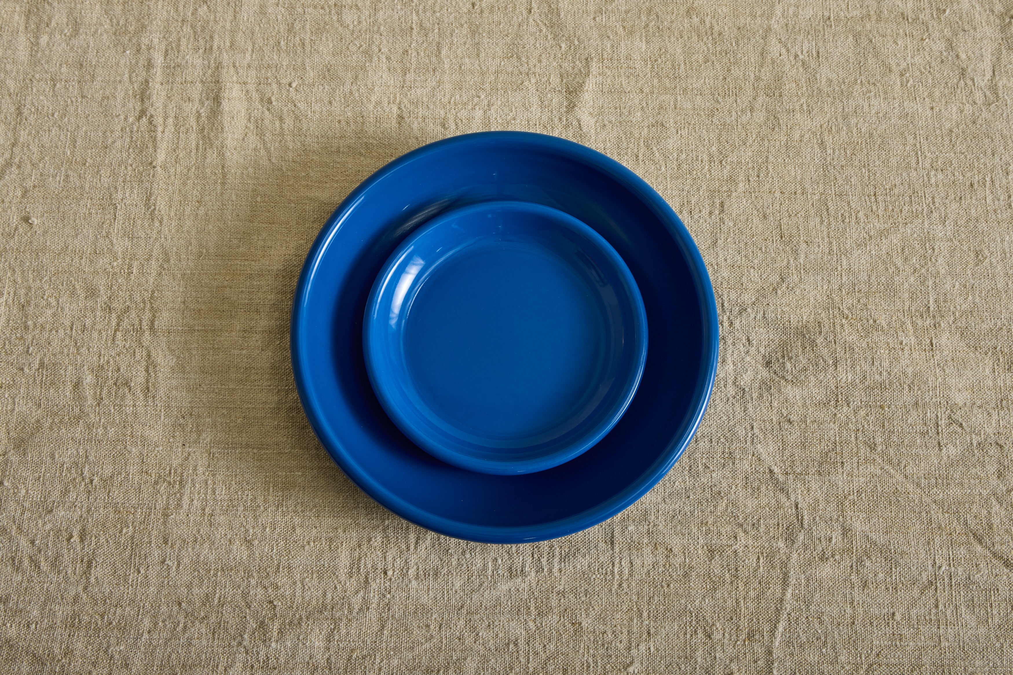 Enamelware Side Plate in Azure