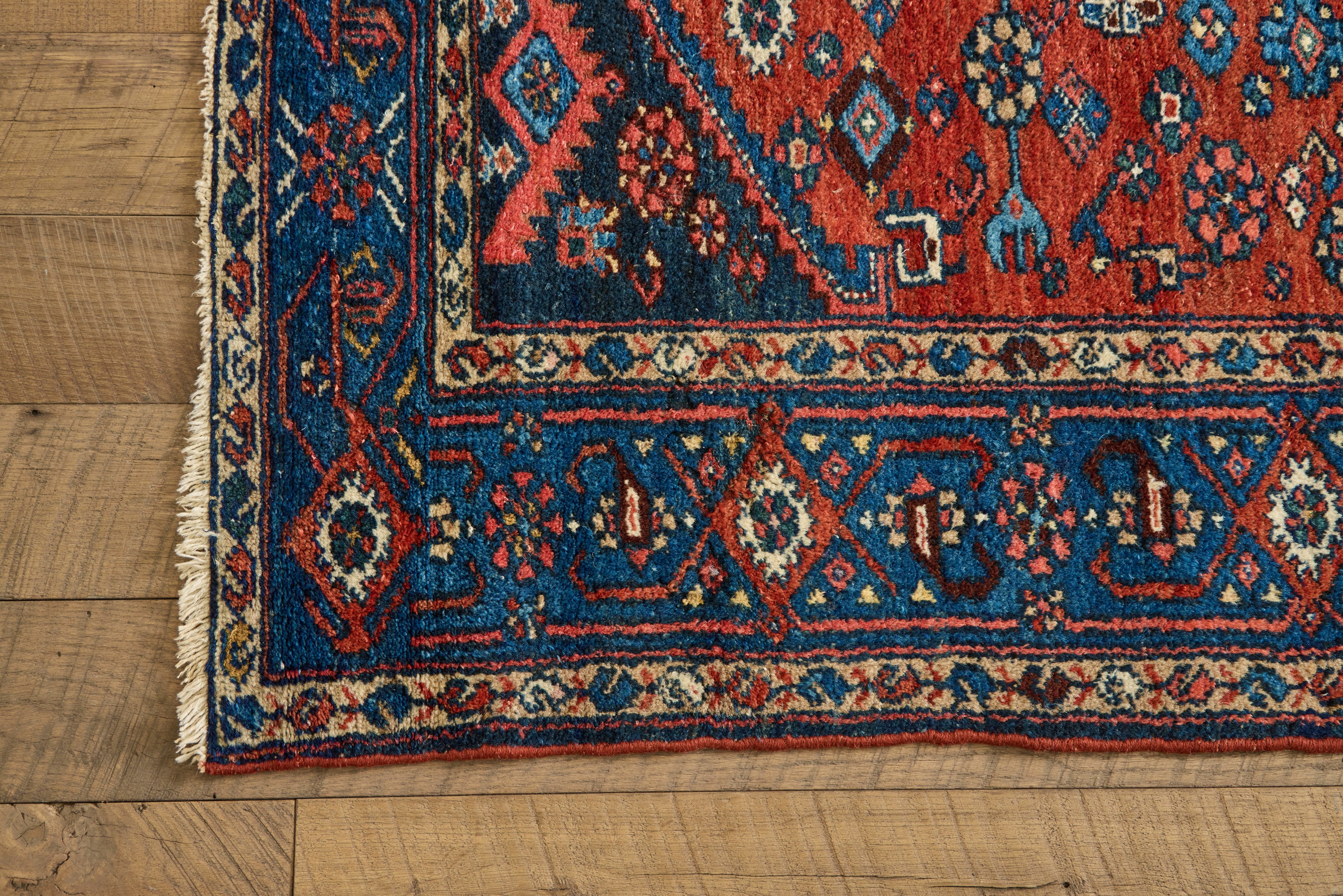 Blue Medallion Malayer Rug 4'6 x 6'7