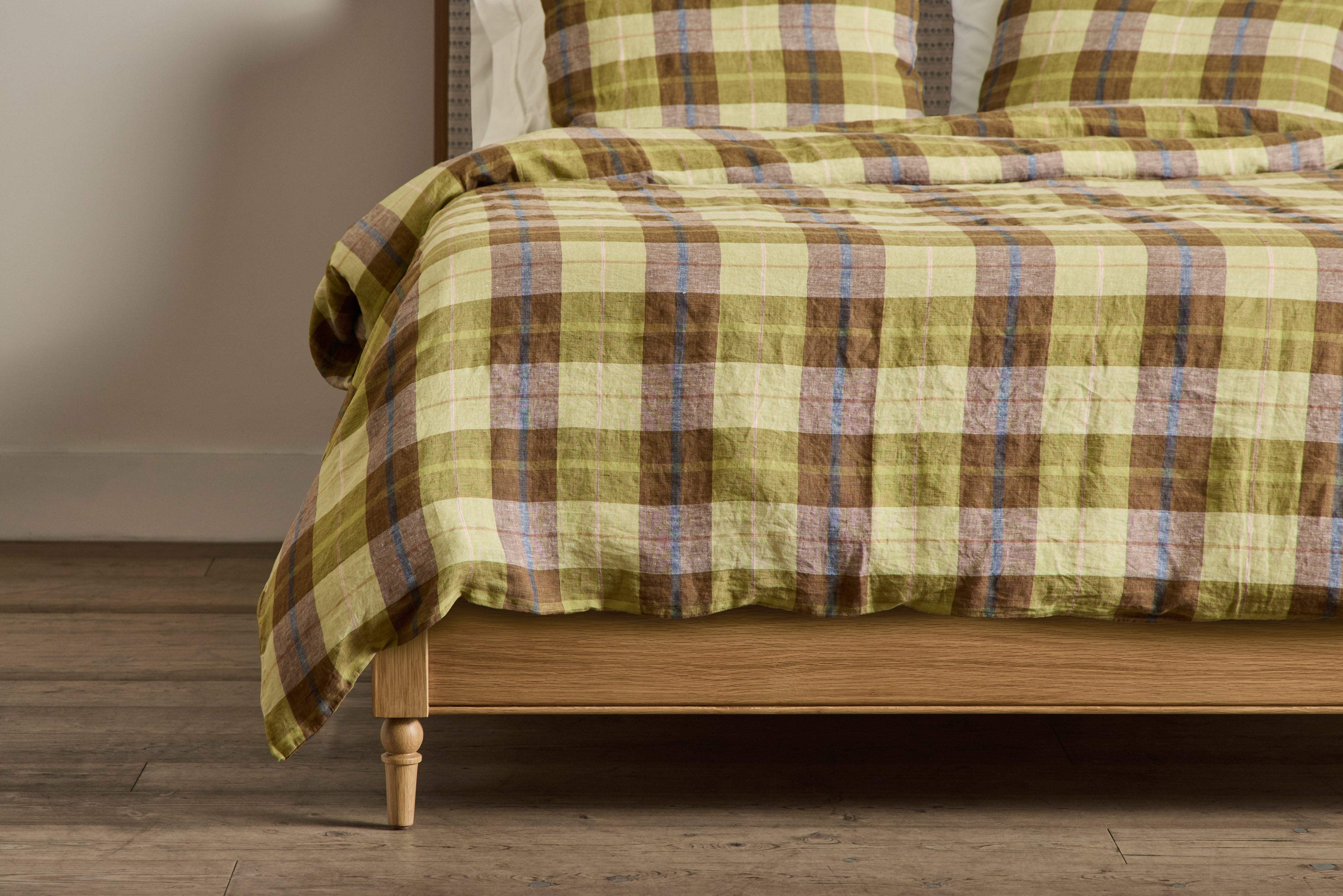 Duvet In Madras Plaid