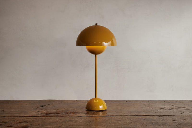 Flowerpot Table Lamp, Mustard