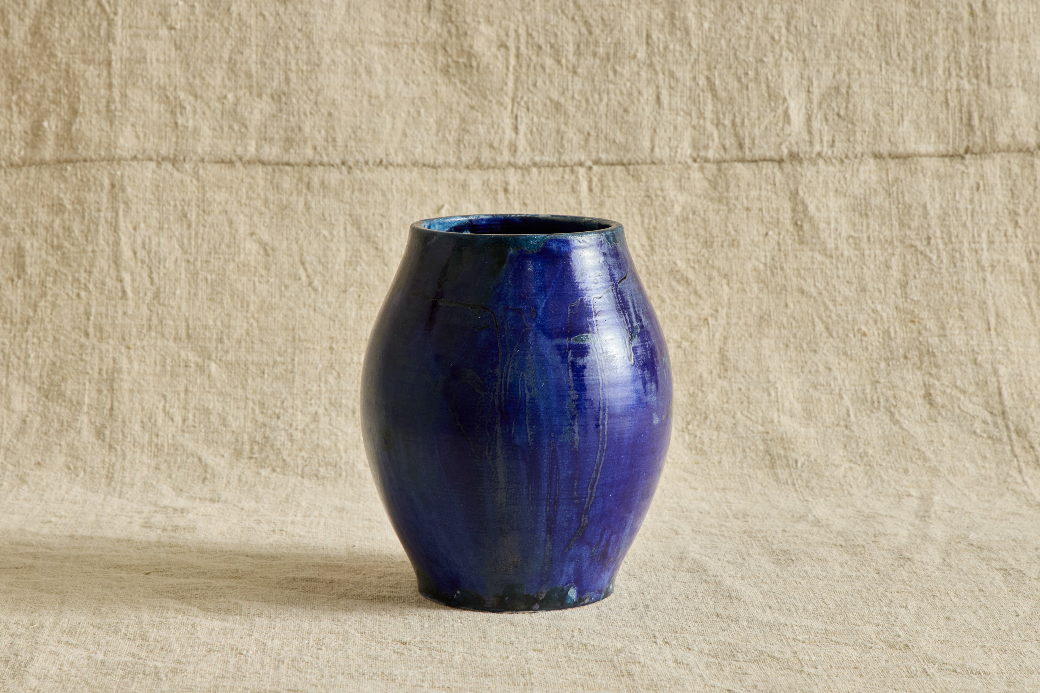 Ceramic Sol Vase, Cobalt