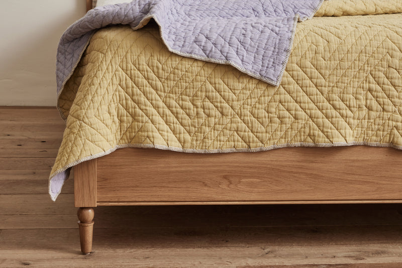 Nickey Kehoe Quilted Throw, Lavender Gold