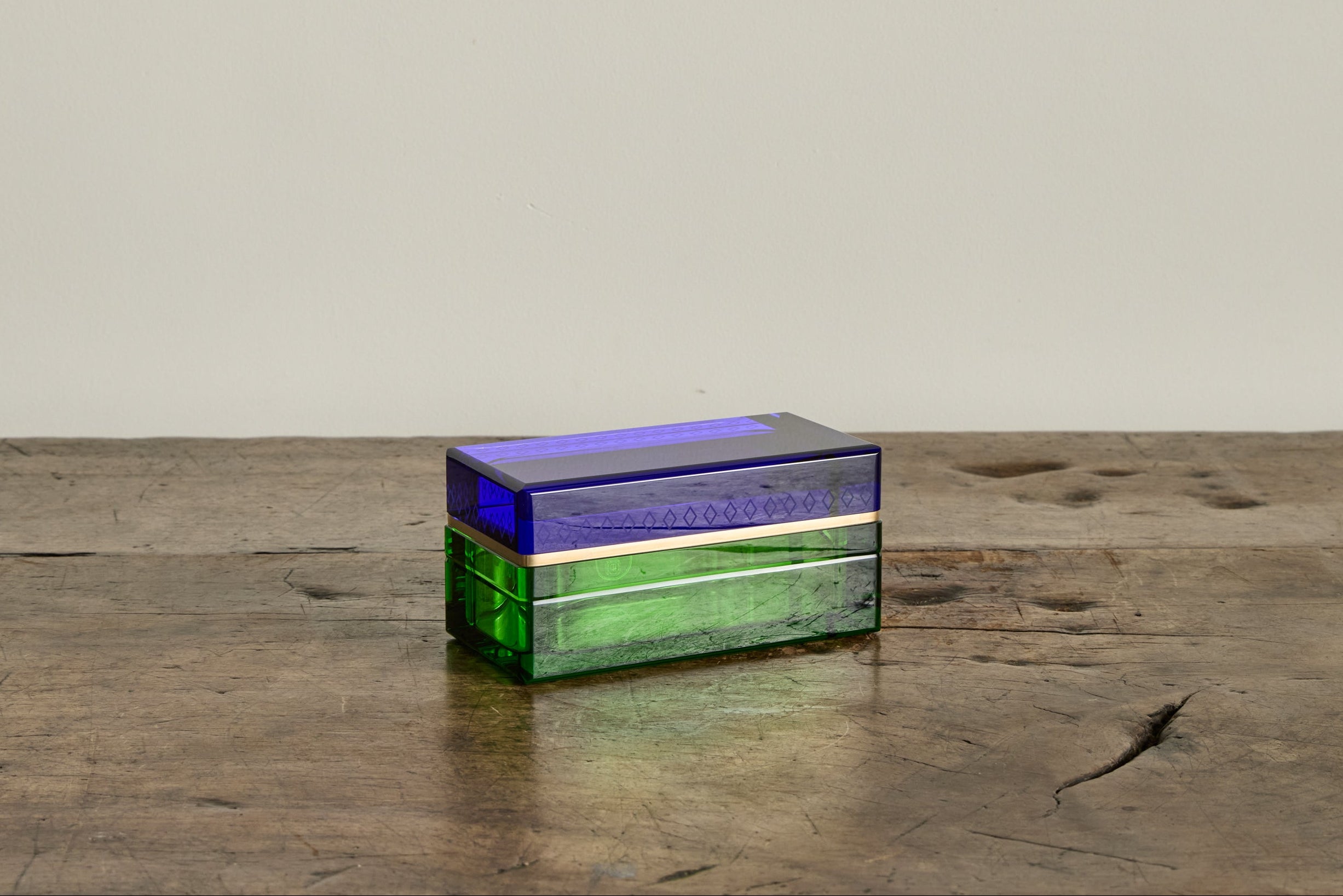 Jewelry Box, Cobalt & Emerald