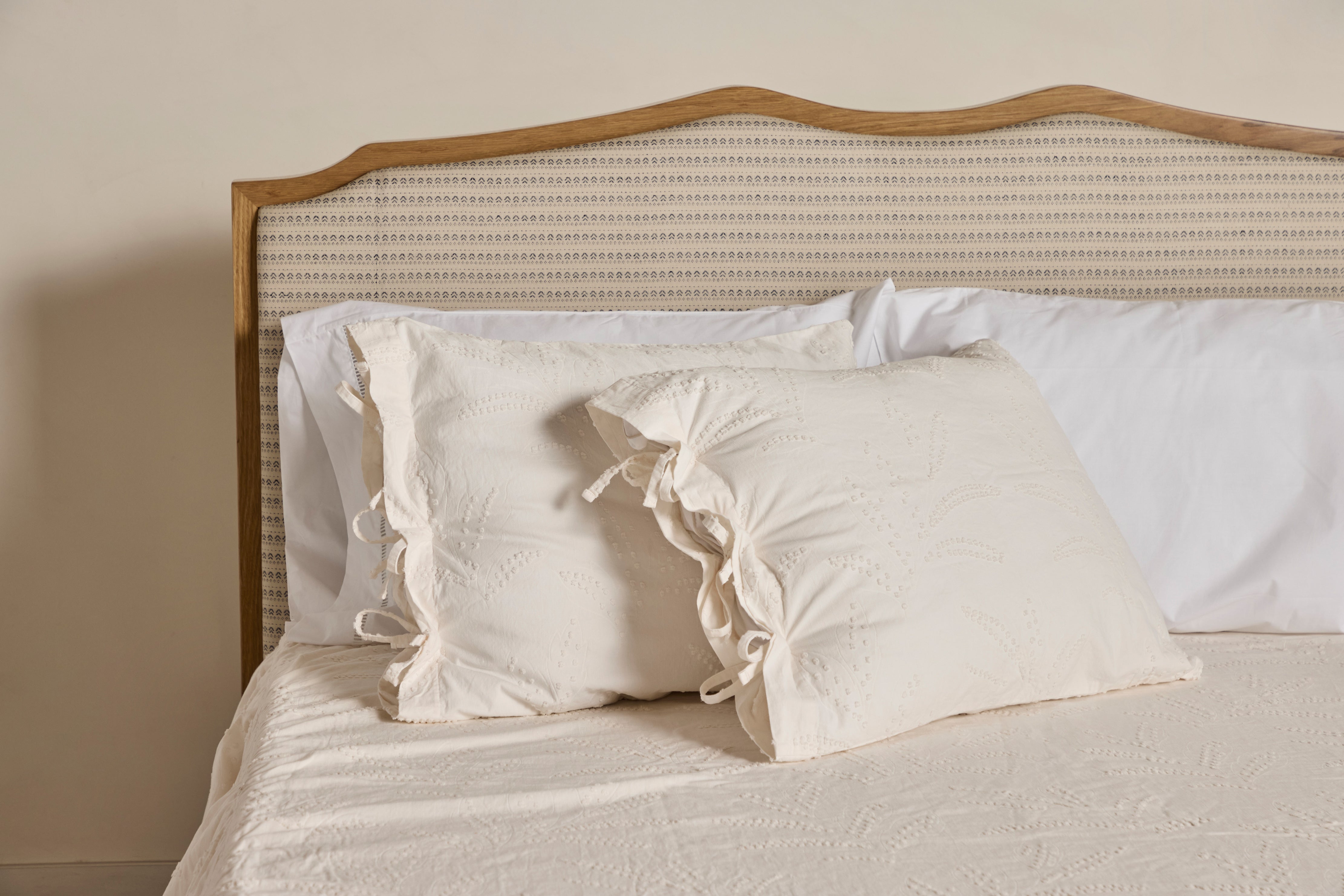 Hazel Ruffled Shams in Natural