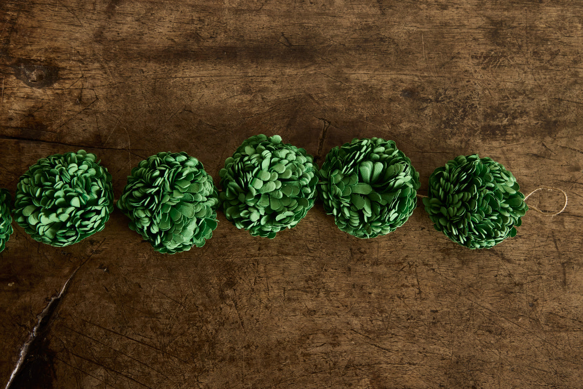 Paper Garland in Balsam Green