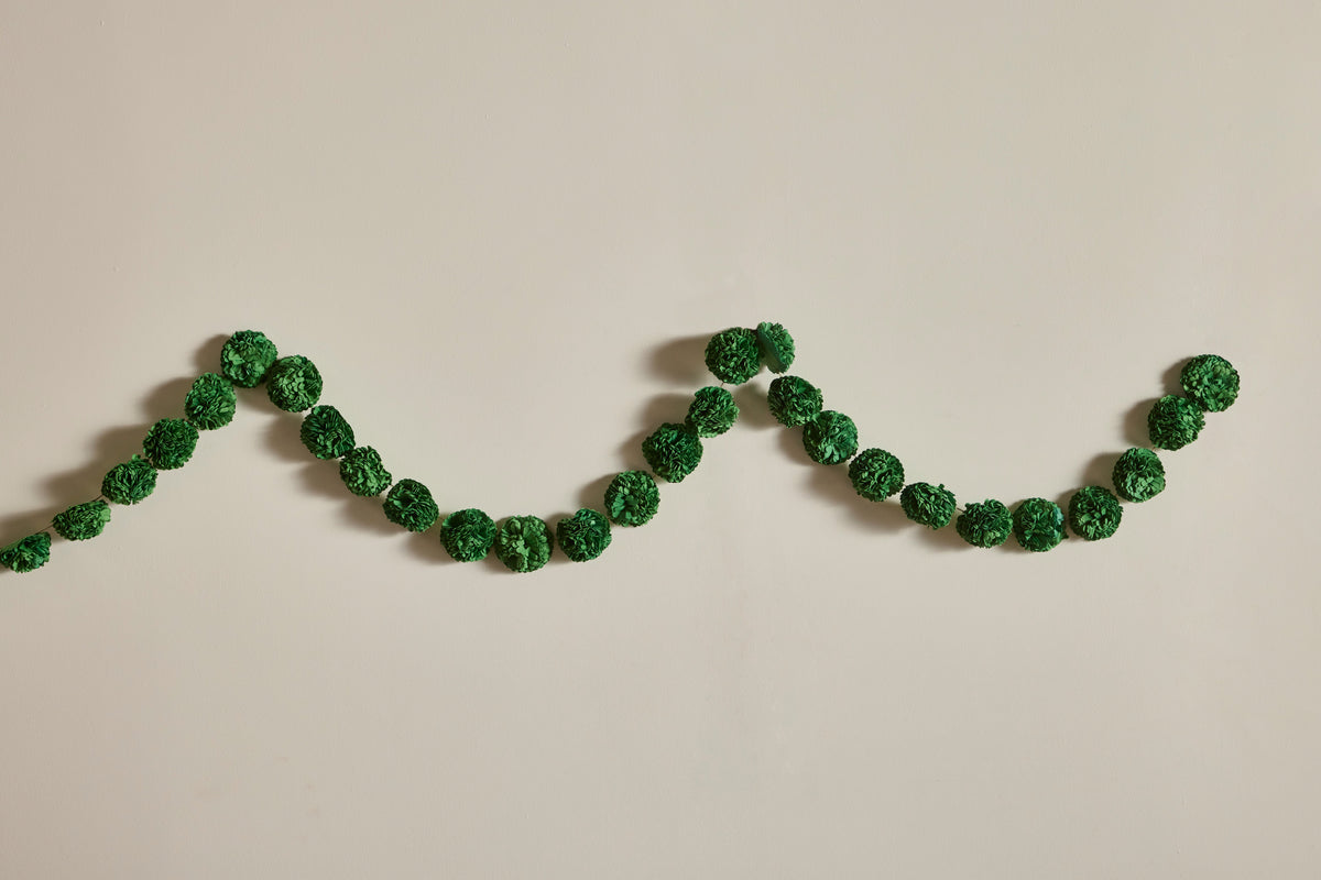 Paper Garland in Balsam Green