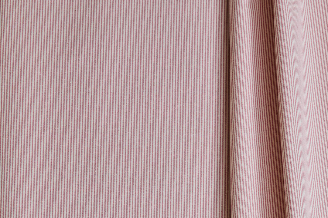 Humbug Ticking, Pink/White