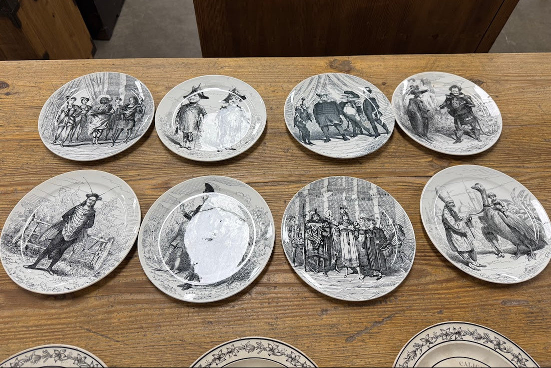 VTG CREIL & MONTEREAU TRANSFERWARE PLATES