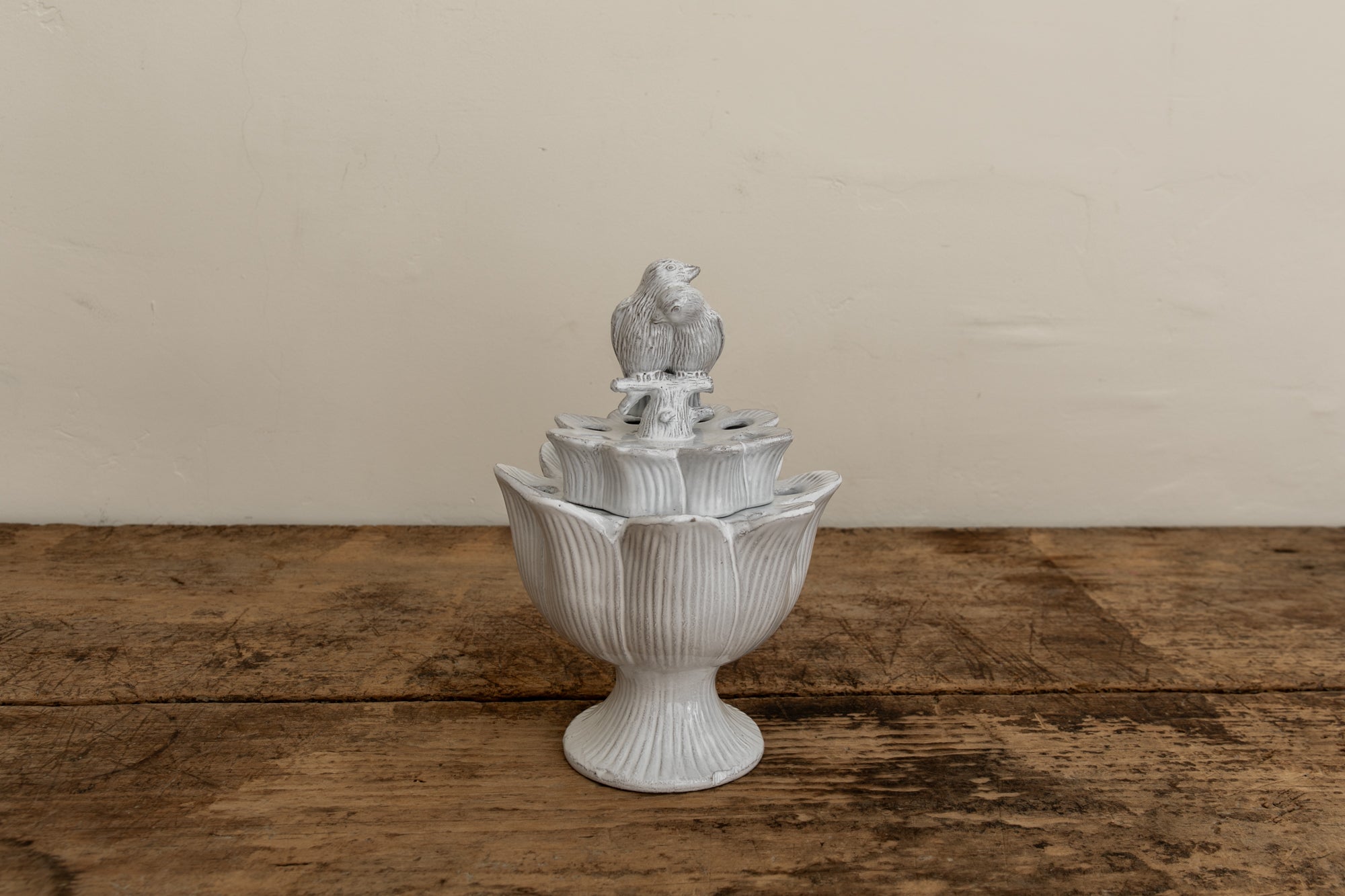Artichoke Birds Couple Flower Holder
