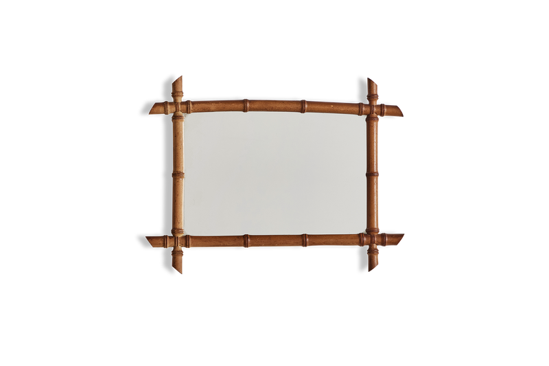 French Bamboo Mirror