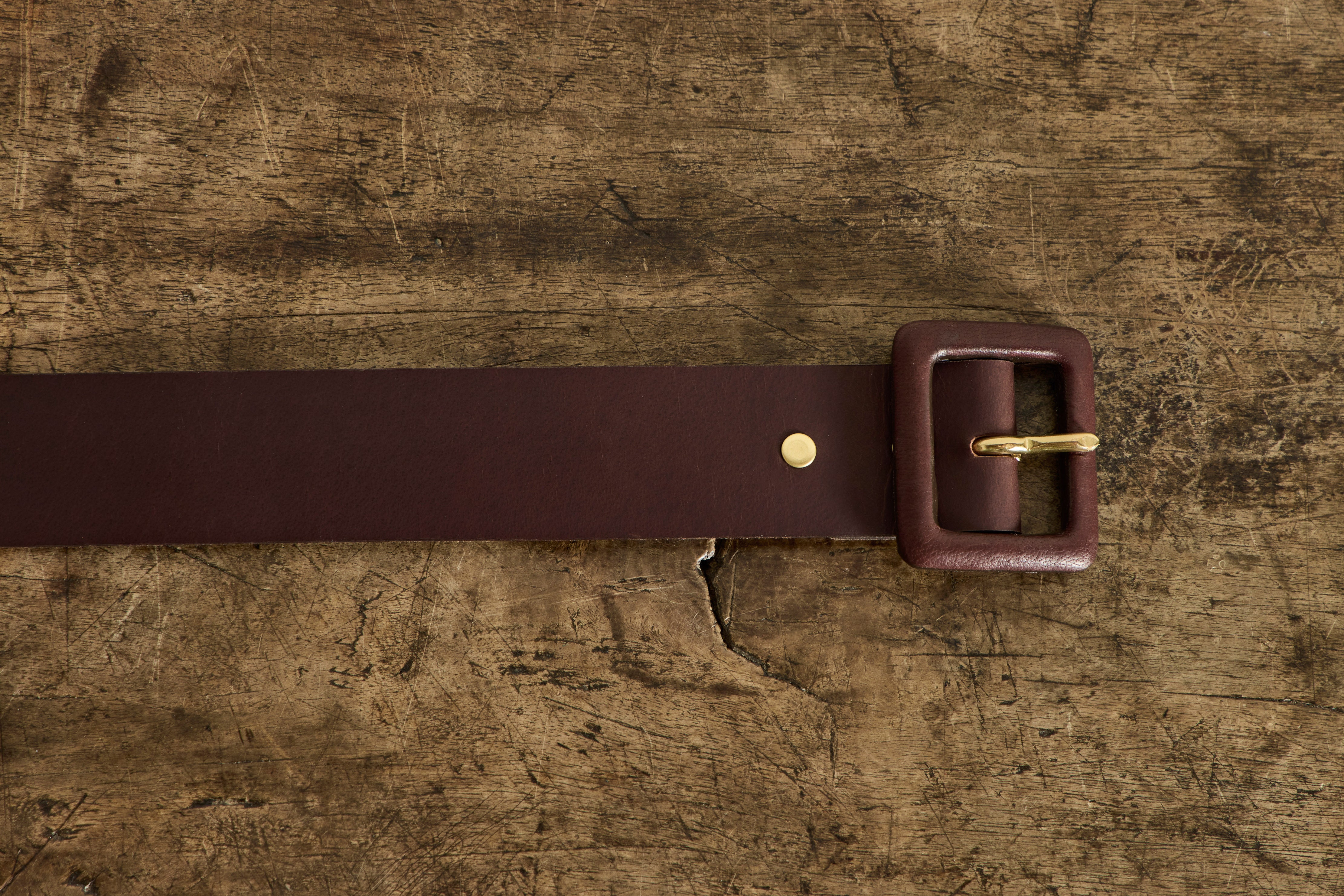 Leather Belt in Espresso