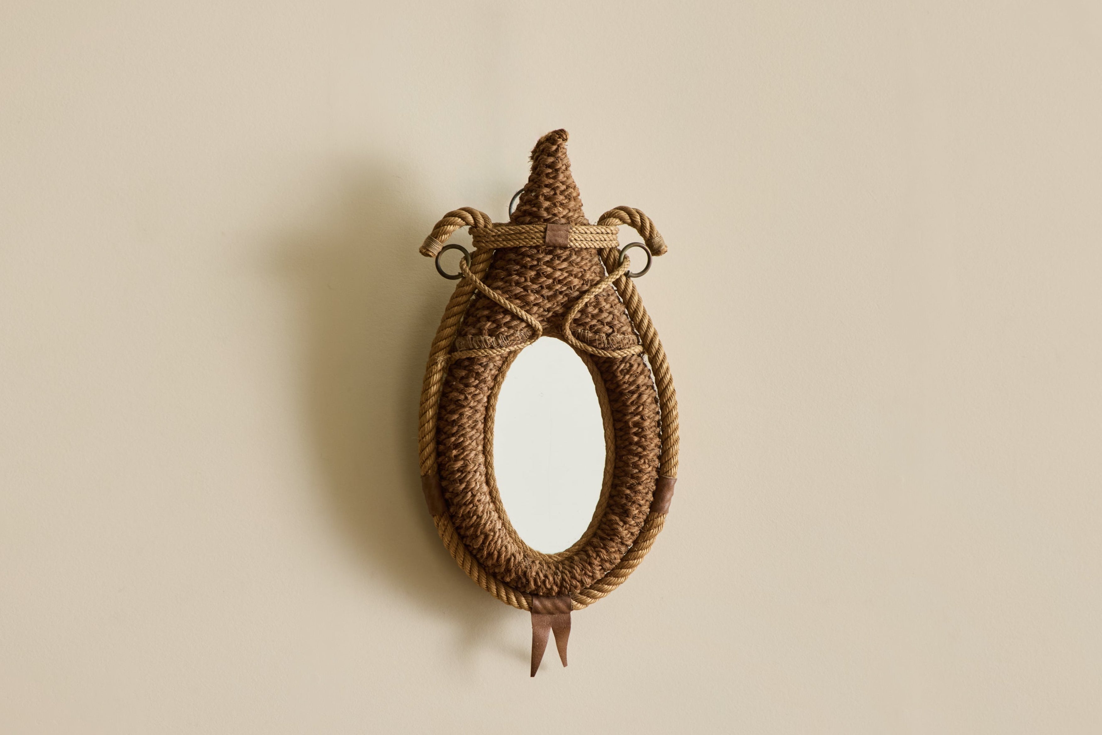Small Audoux & Minet Rope Mirror No. 1