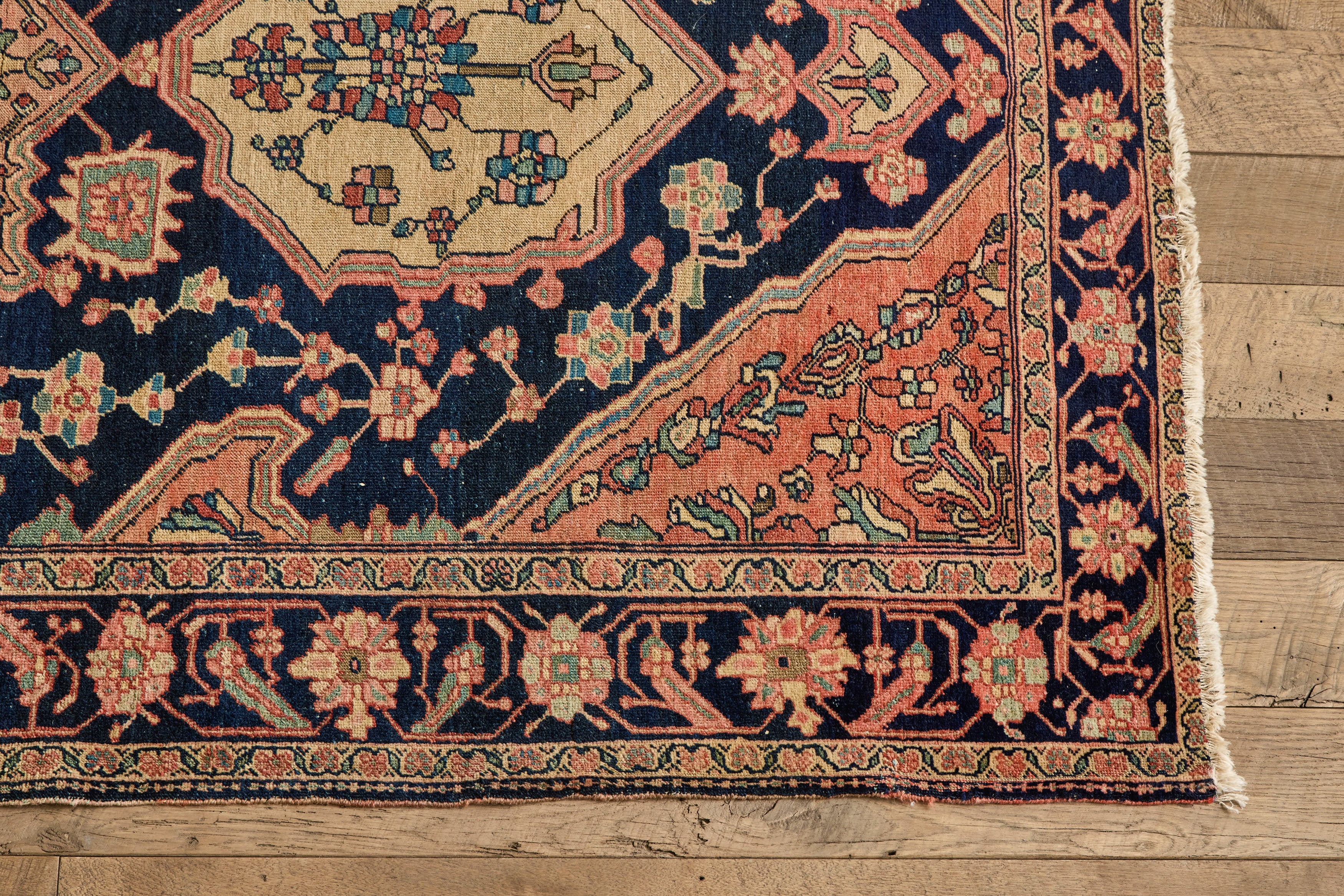 Persian Midnight & Blush Rug 4'2 X 6'9