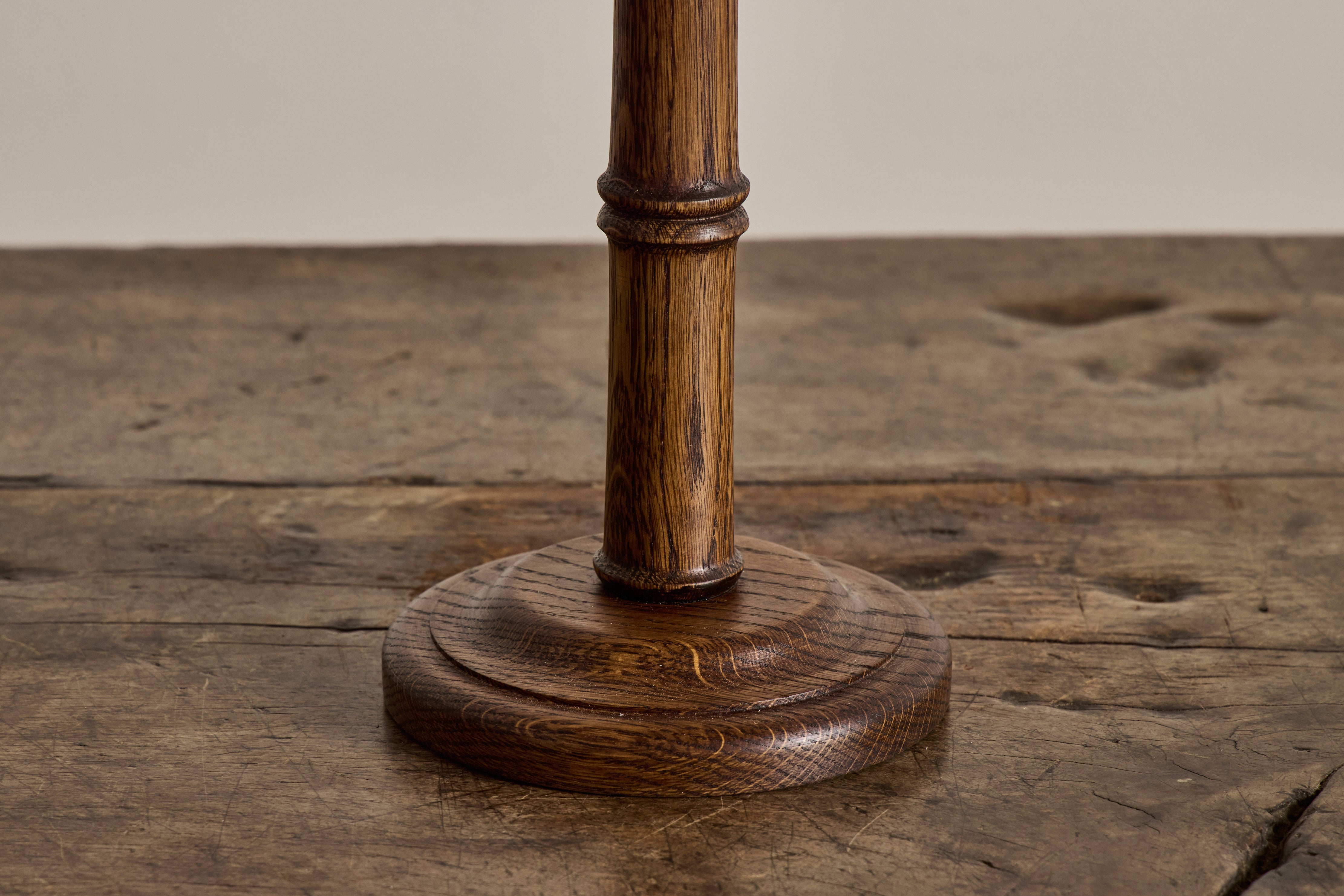 Bamboo Lamp Base, Dark Oak