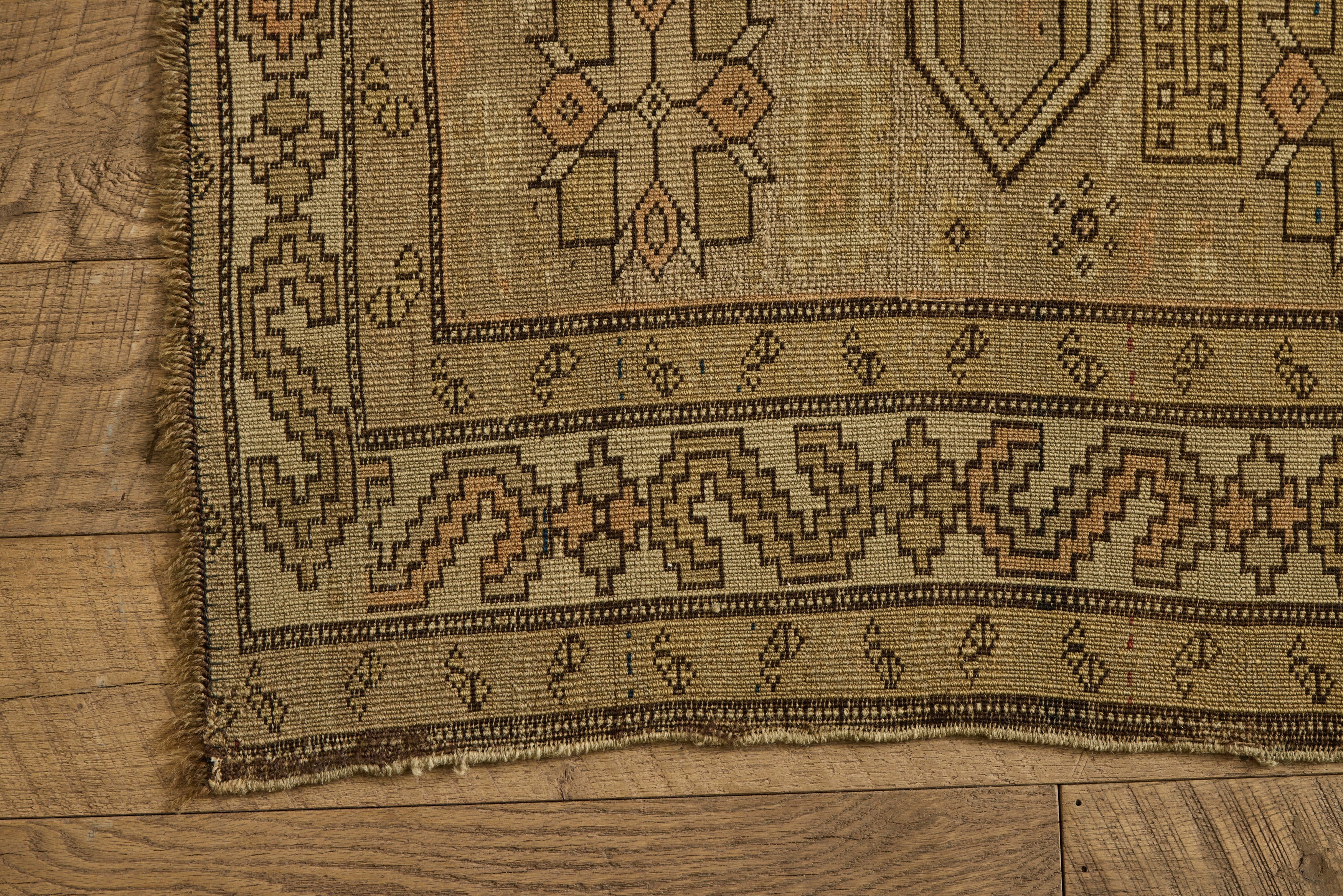 Beige Tribal Rug 3'9 X 5'