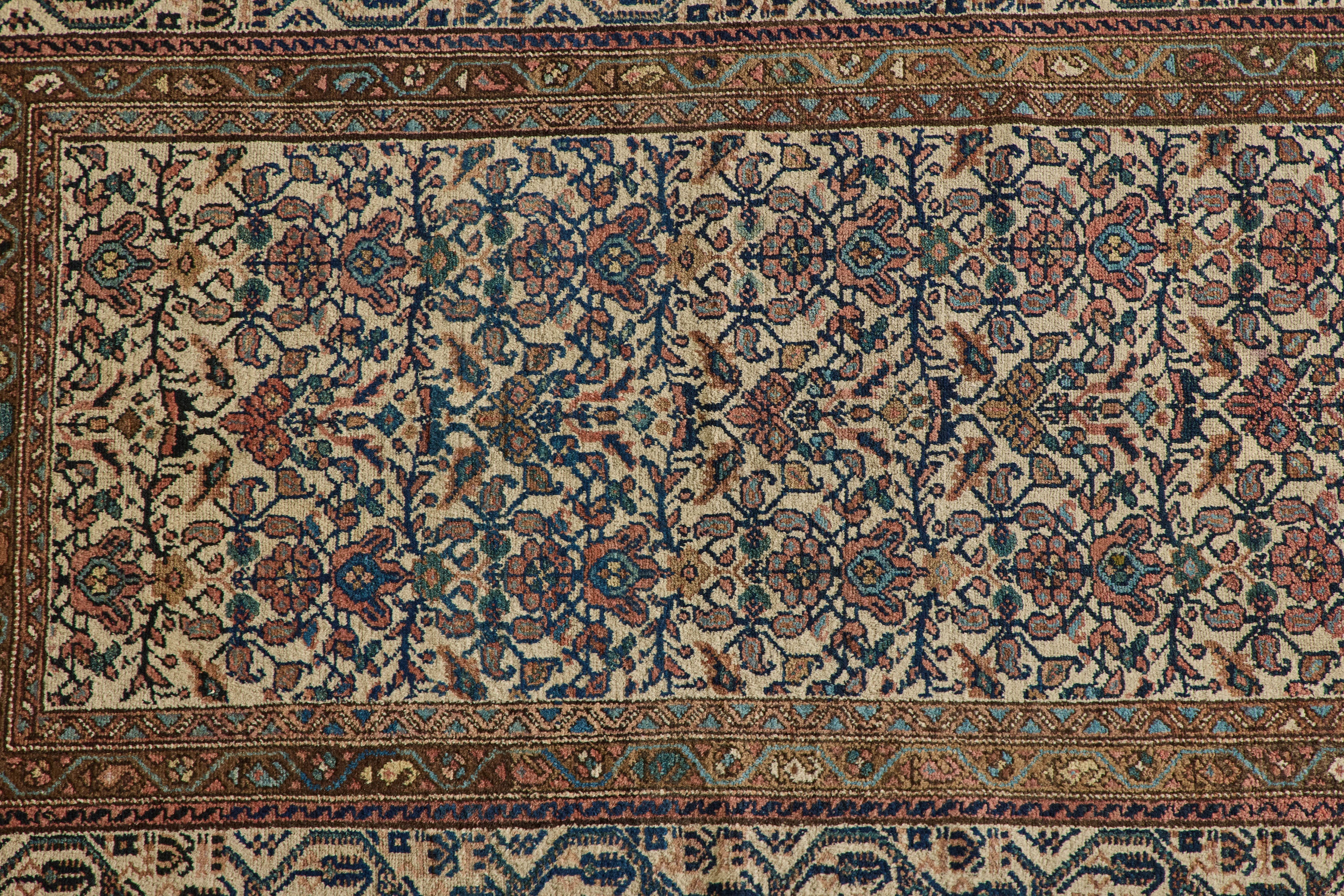 Persian Floral Malayer Rug 4'5 X 6'3