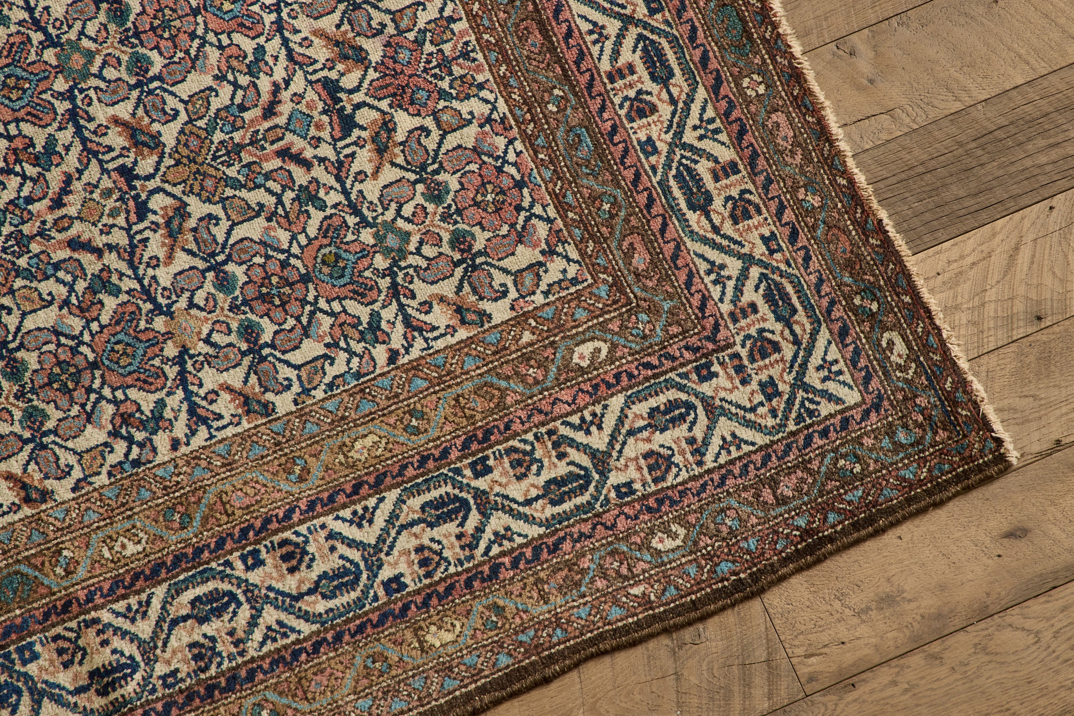 Persian Floral Malayer Rug 4'5 X 6'3
