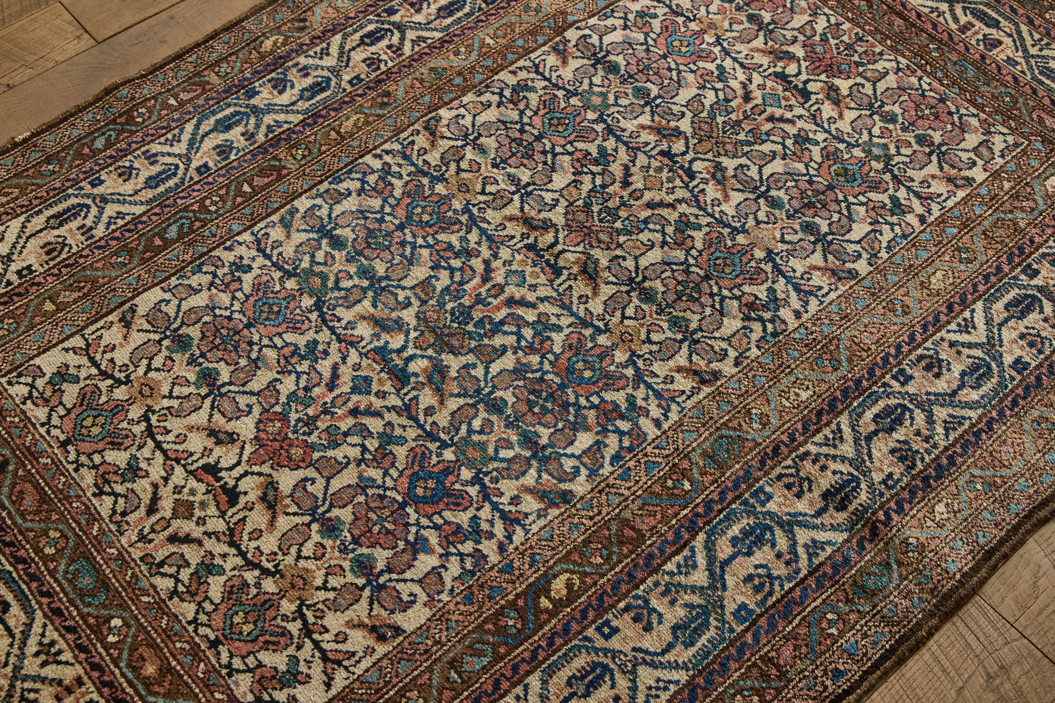 Persian Floral Malayer Rug 4'5 X 6'3