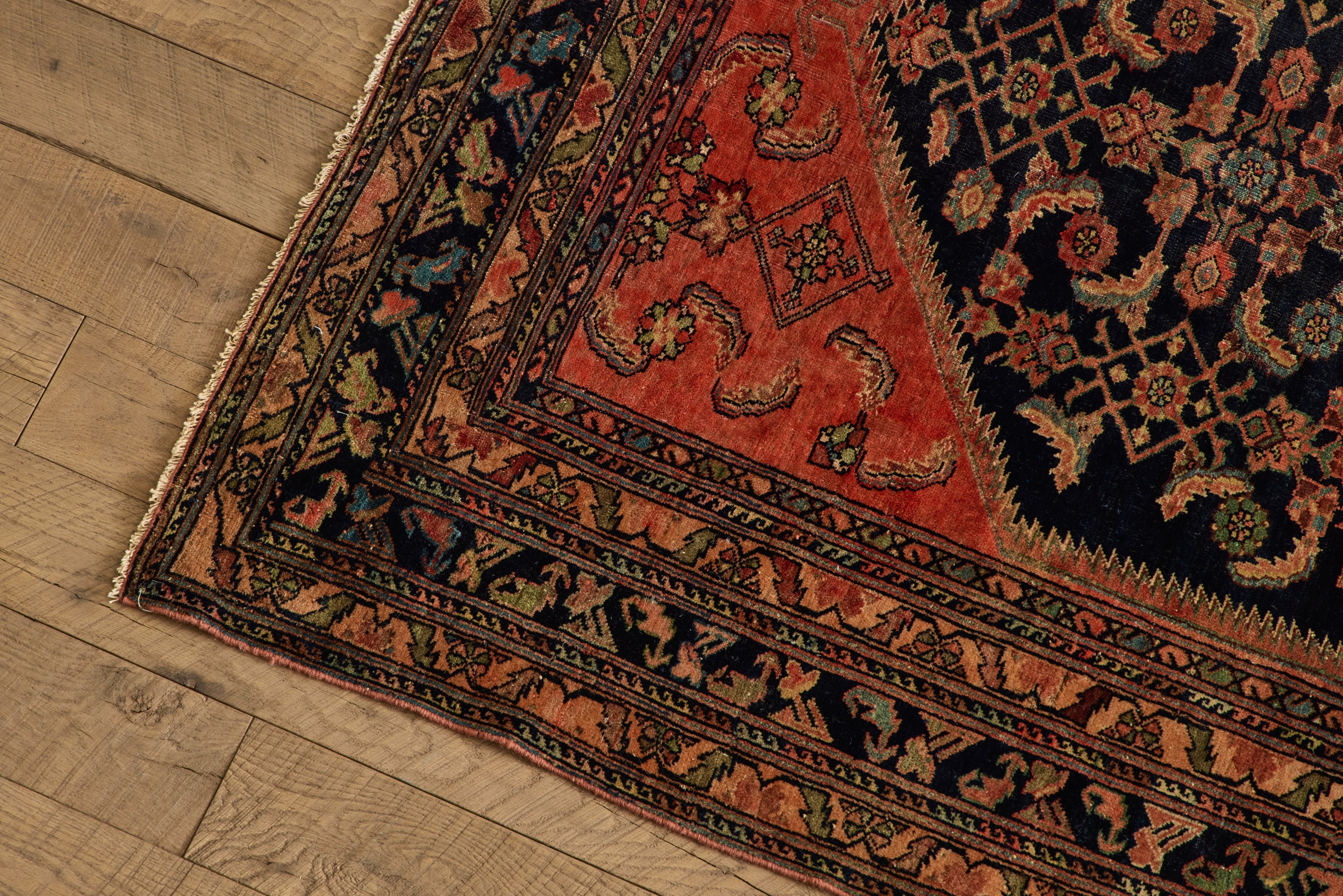 Blue & Blush Bibikabad Rug 5' x 6'7
