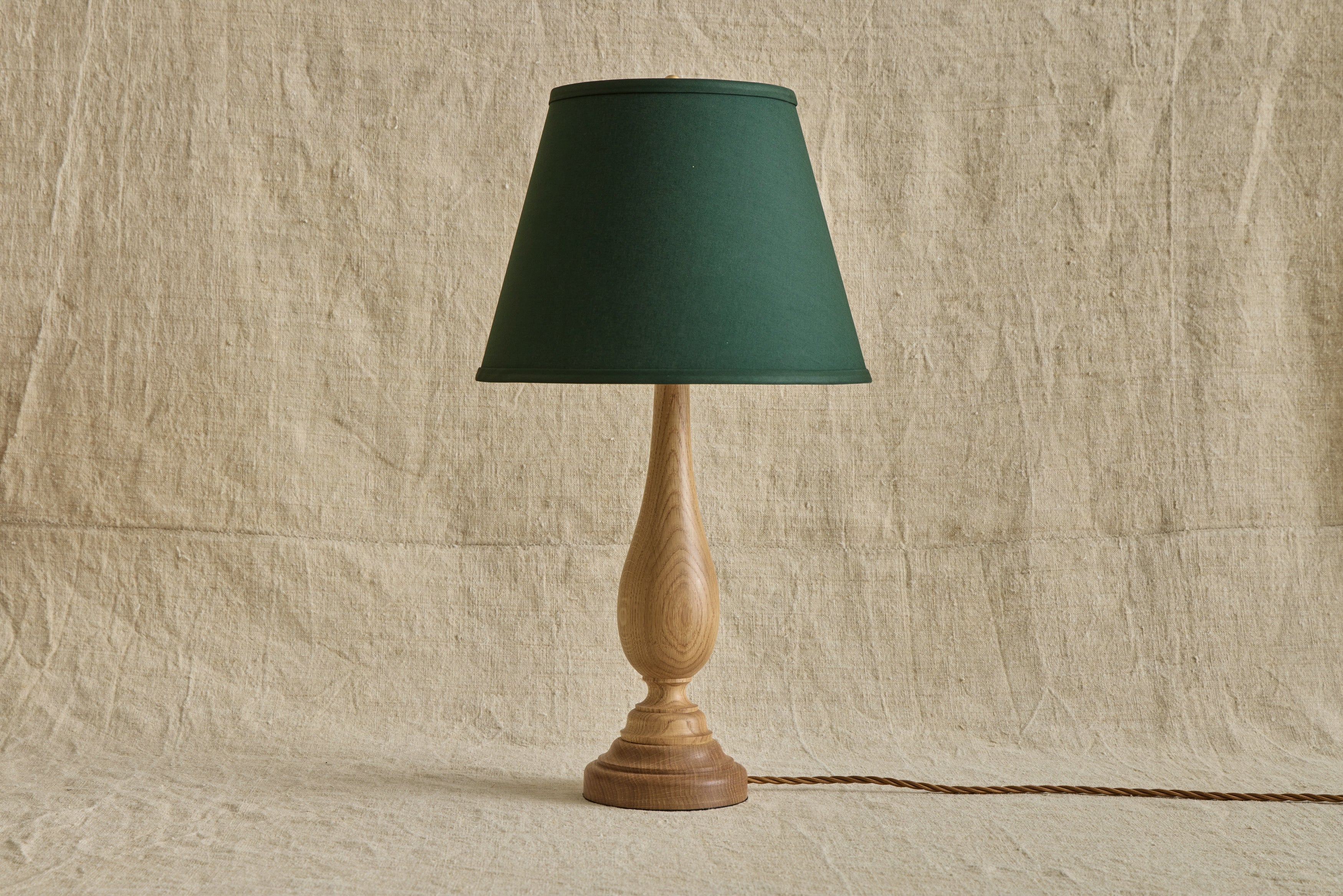 Shown with Green Linen Lampshade