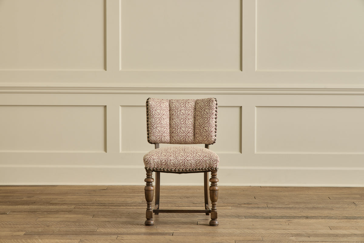 Set of 6 Dark Oak Dining Chairs
