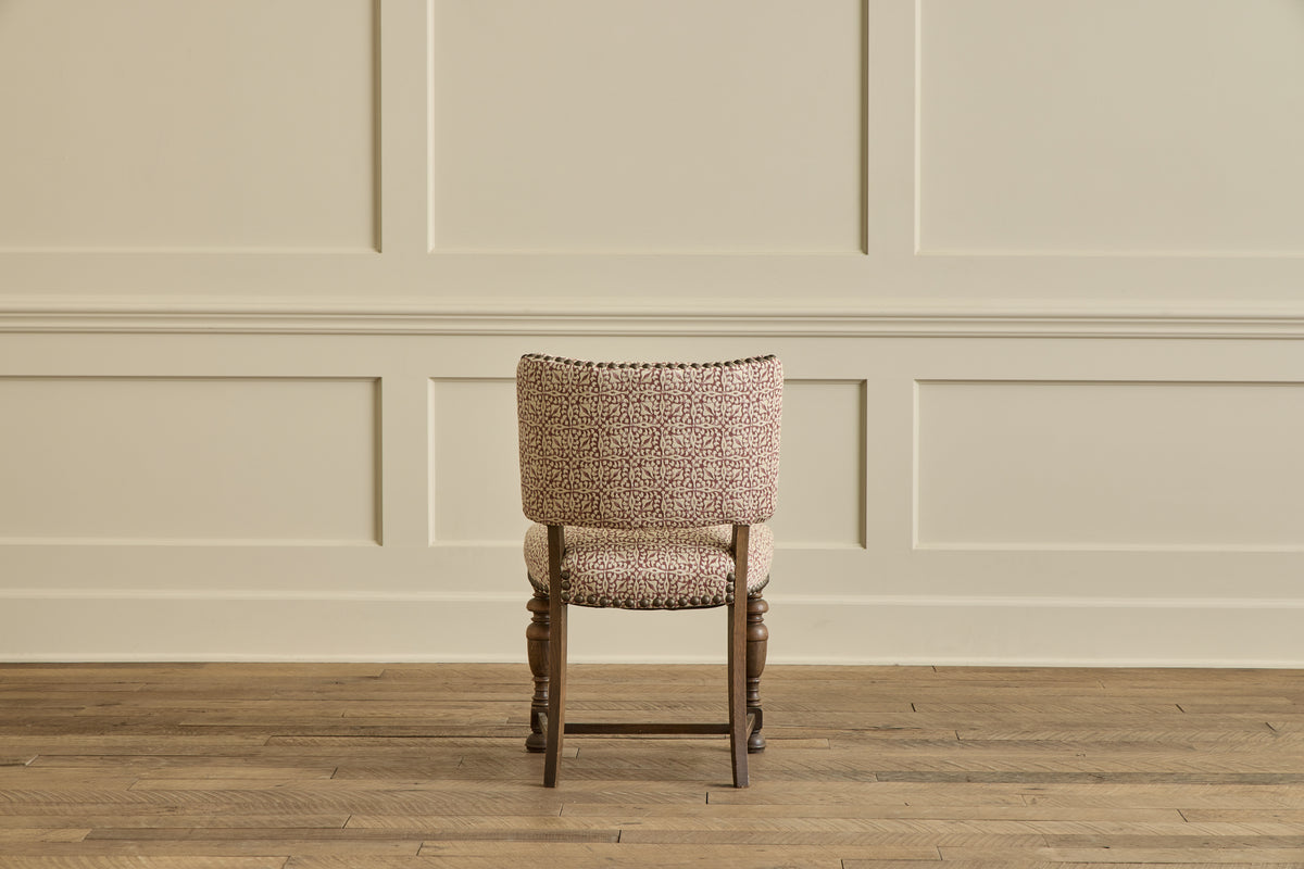 Set of 6 Dark Oak Dining Chairs