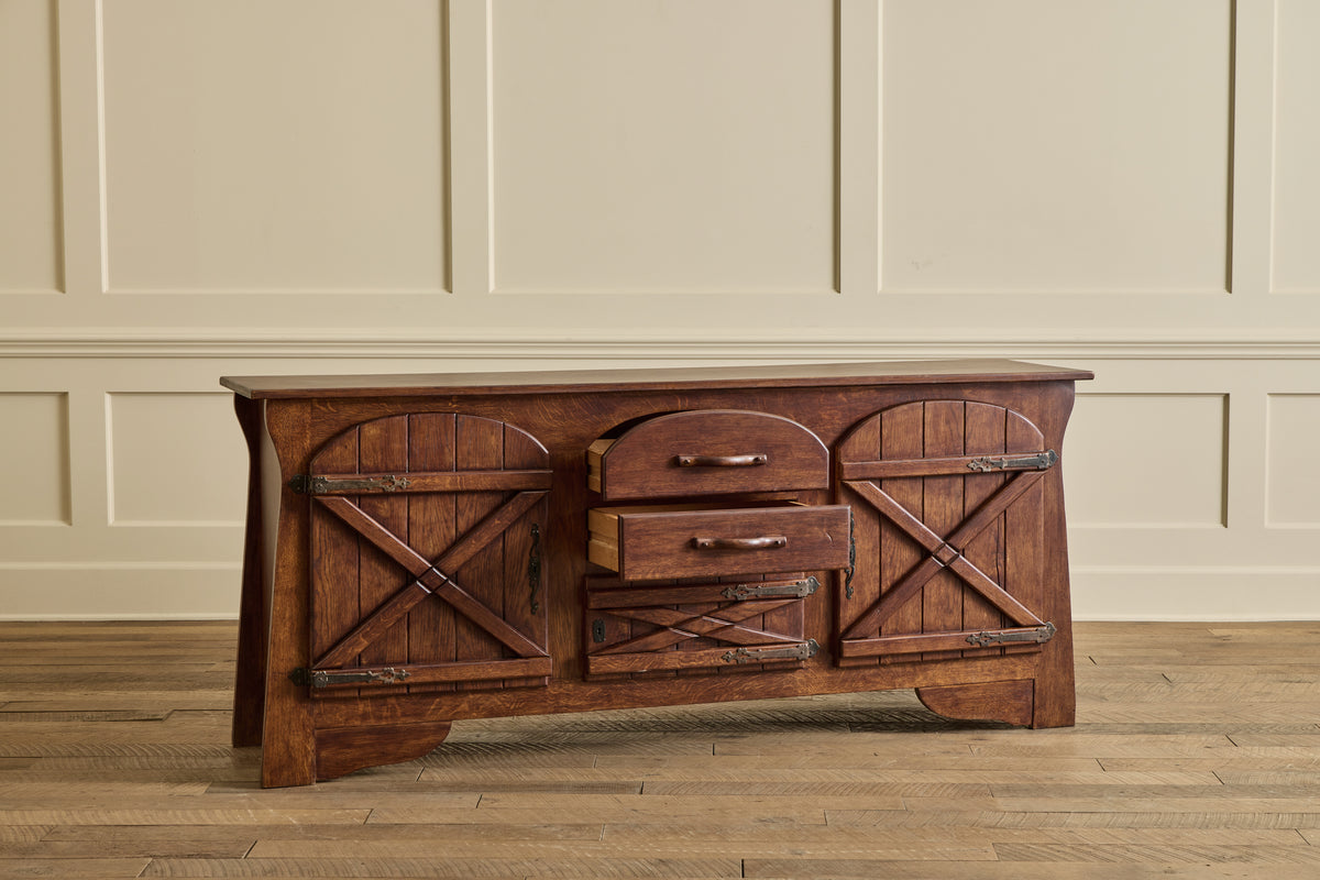 Spanish Oak Wood Sideboard