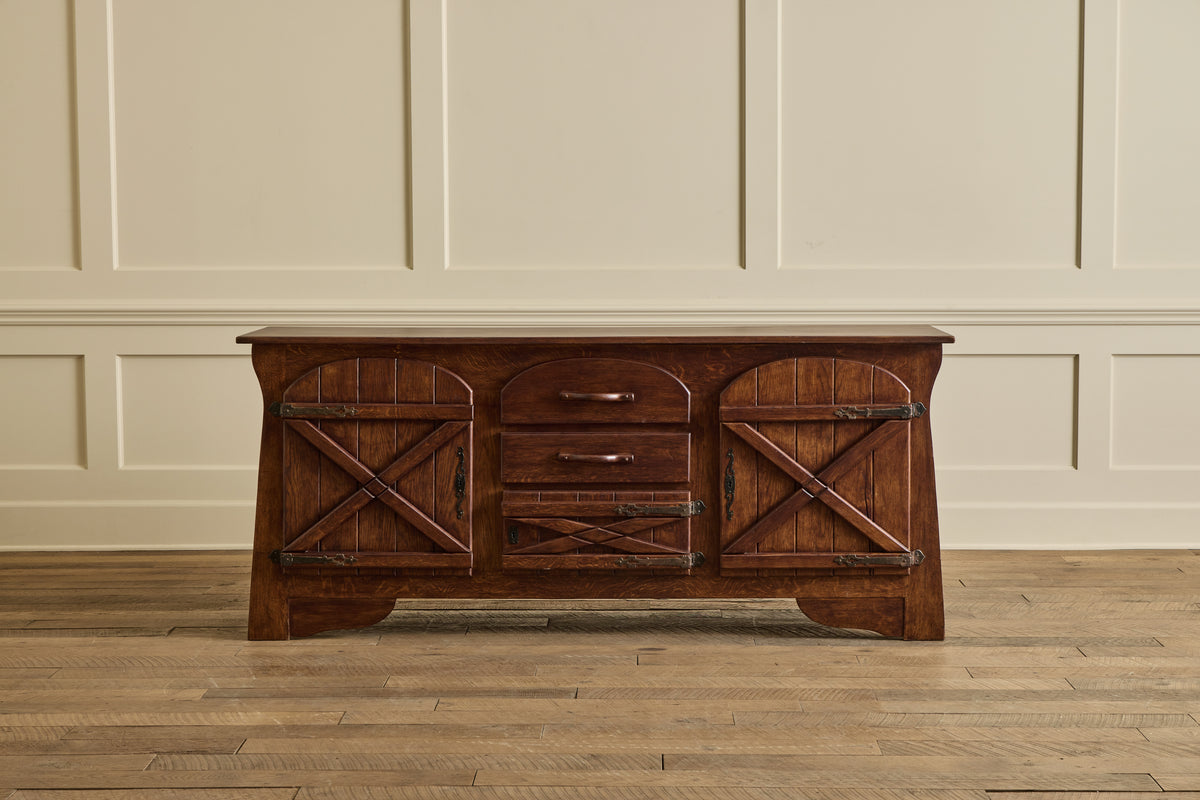 Spanish Oak Wood Sideboard