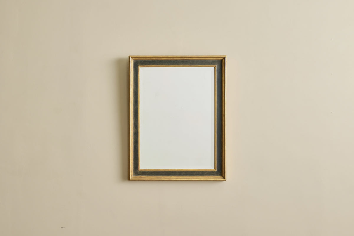 Ebonized & Gilt Wood Mirror