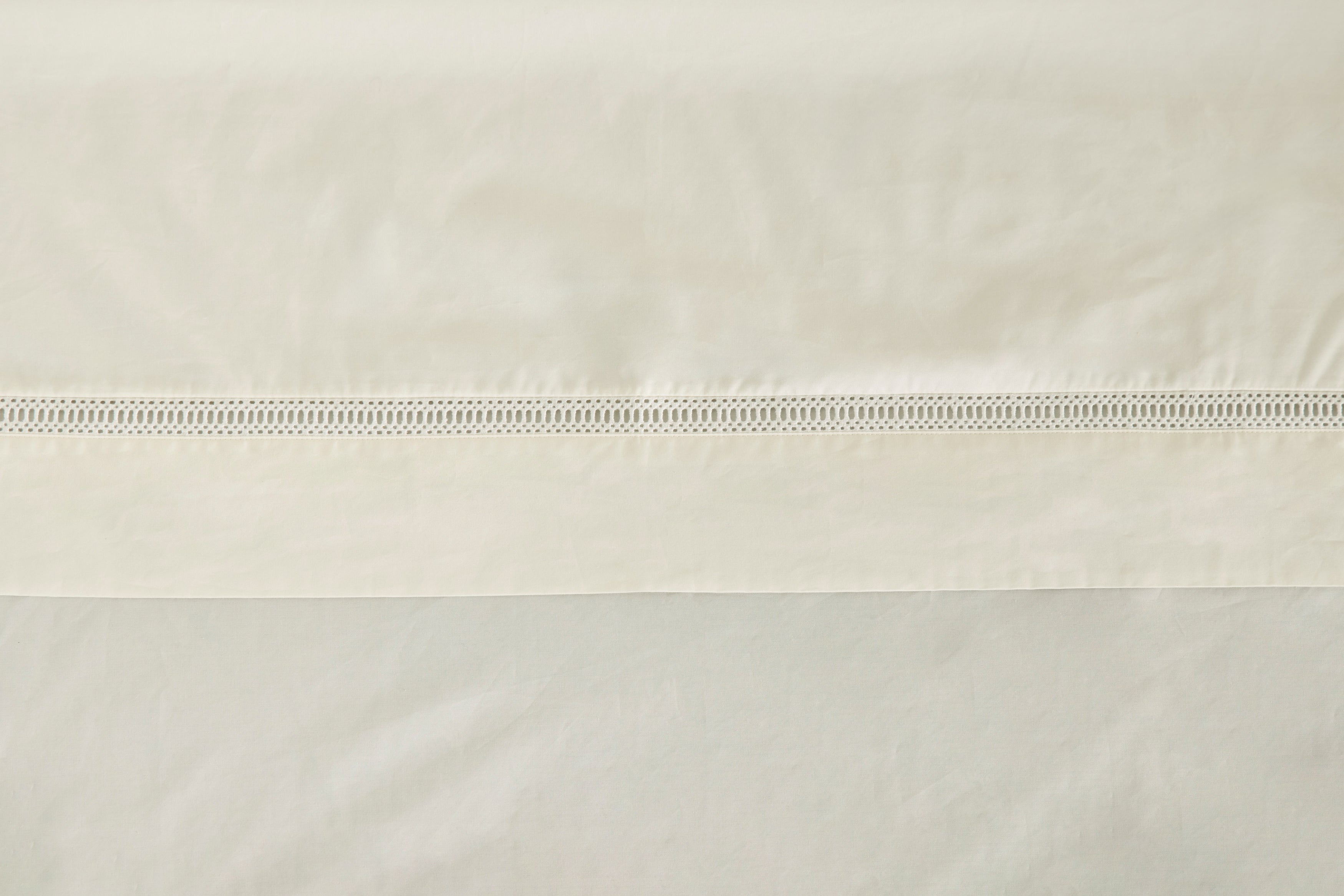 Cotton Percale Sheet Set in Natural