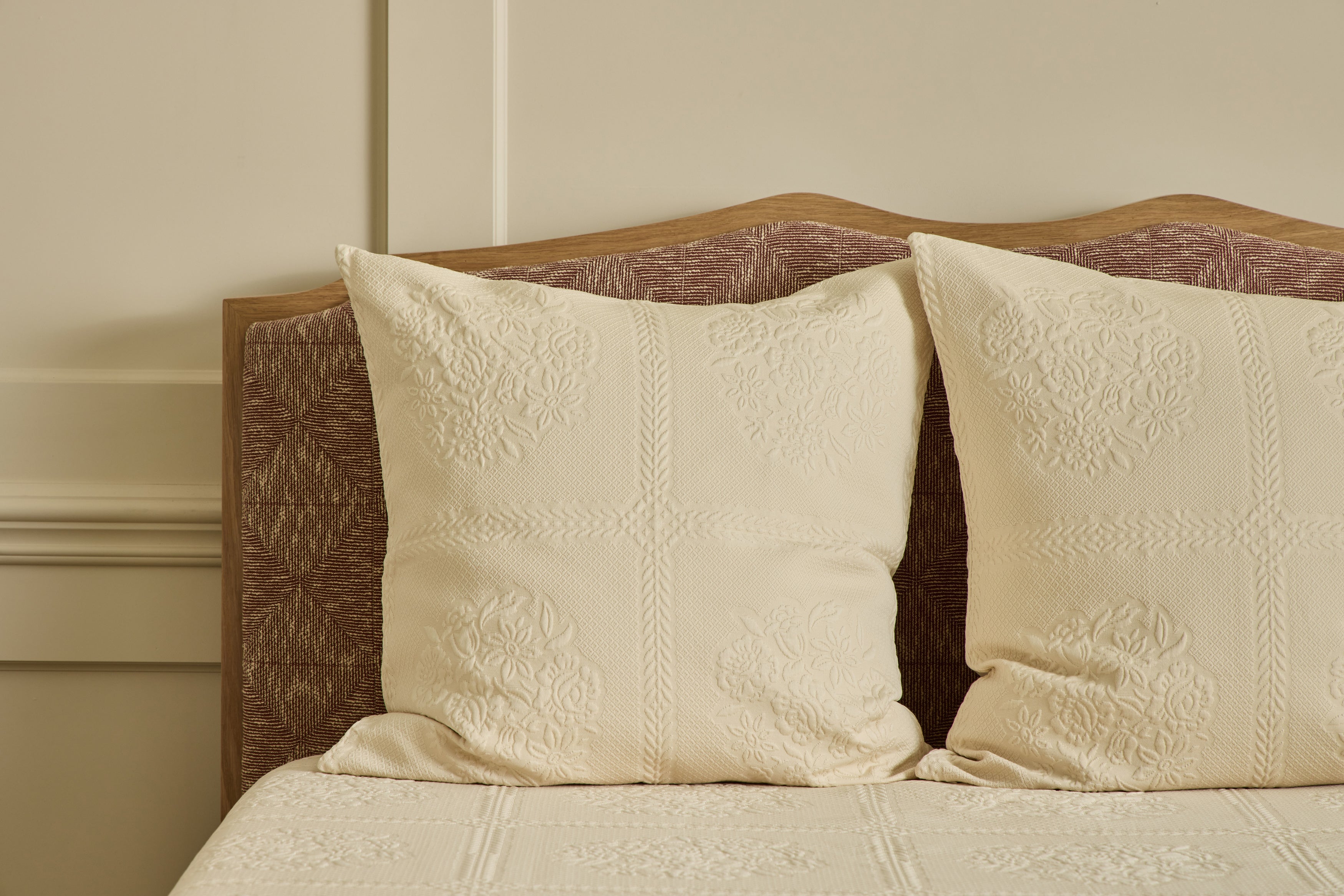 Pair of Nonna Floral Euro Shams