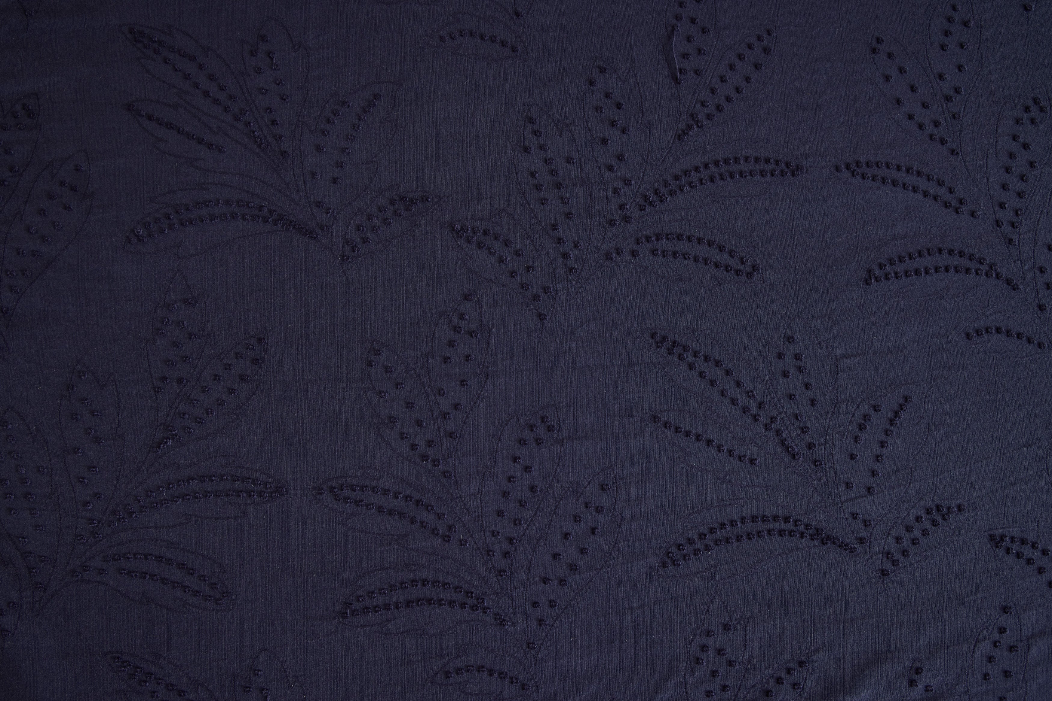 Hazel Ruffled Coverlet in Indigo