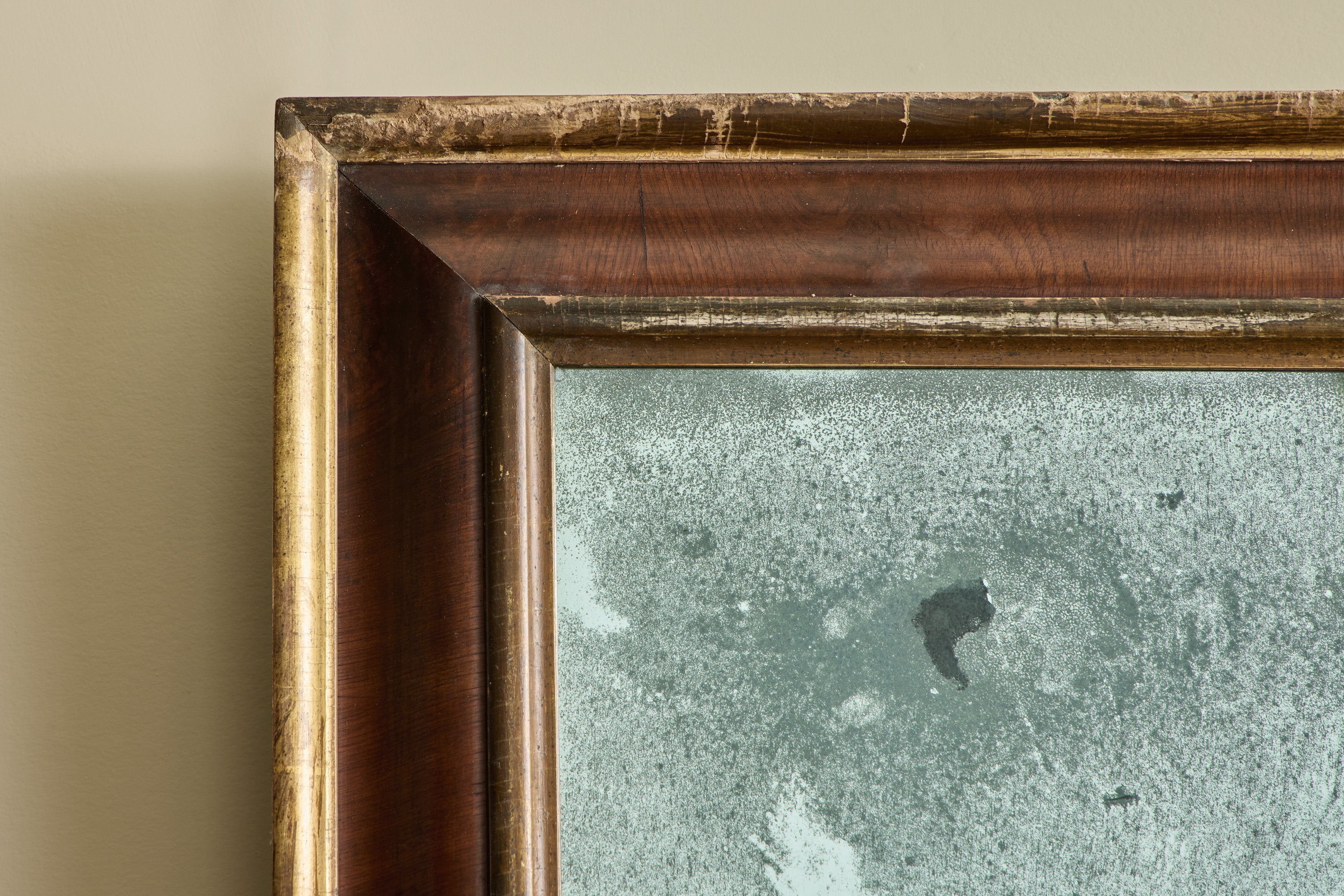 19th Century Wood Frame Mirror