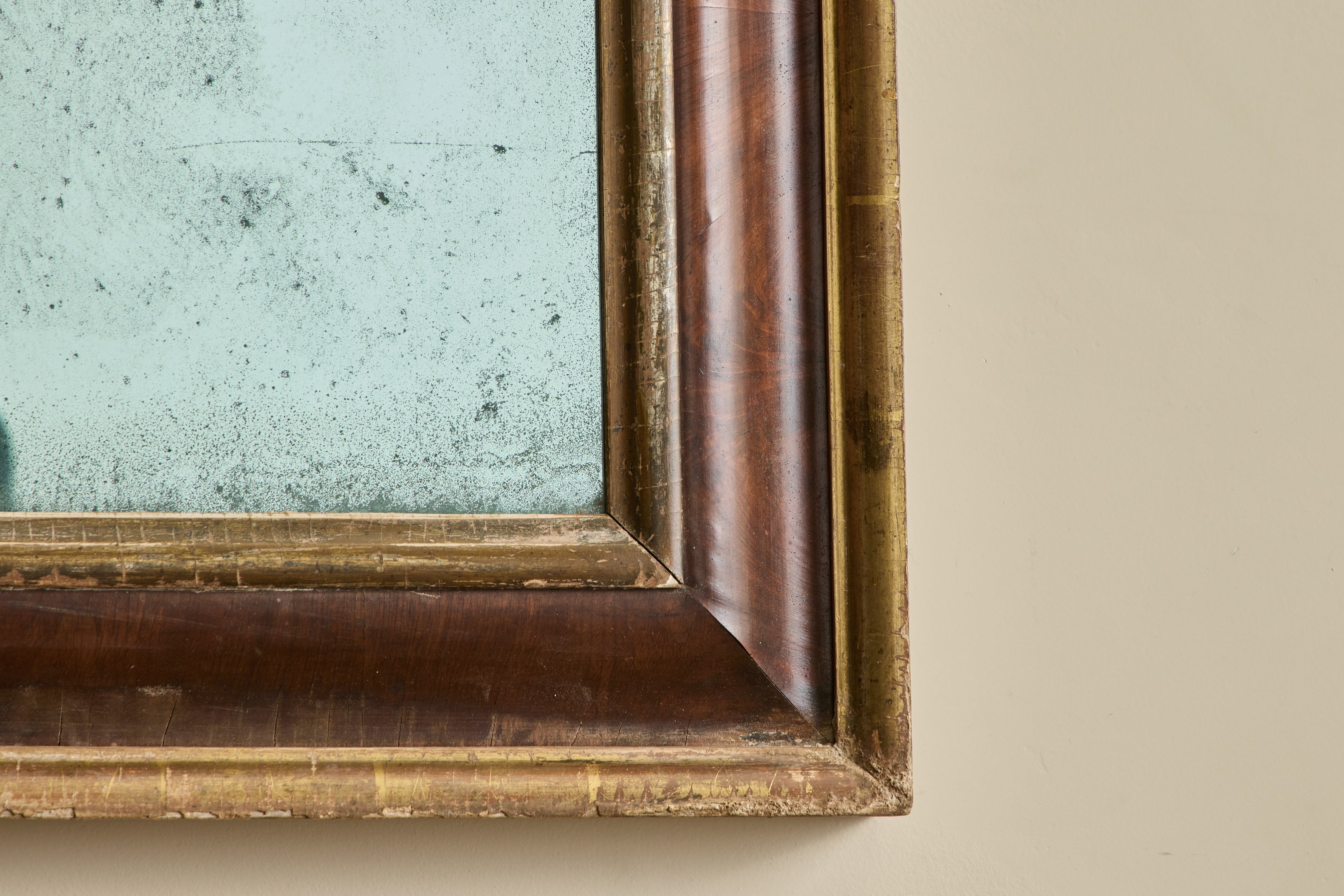 19th Century Wood Frame Mirror