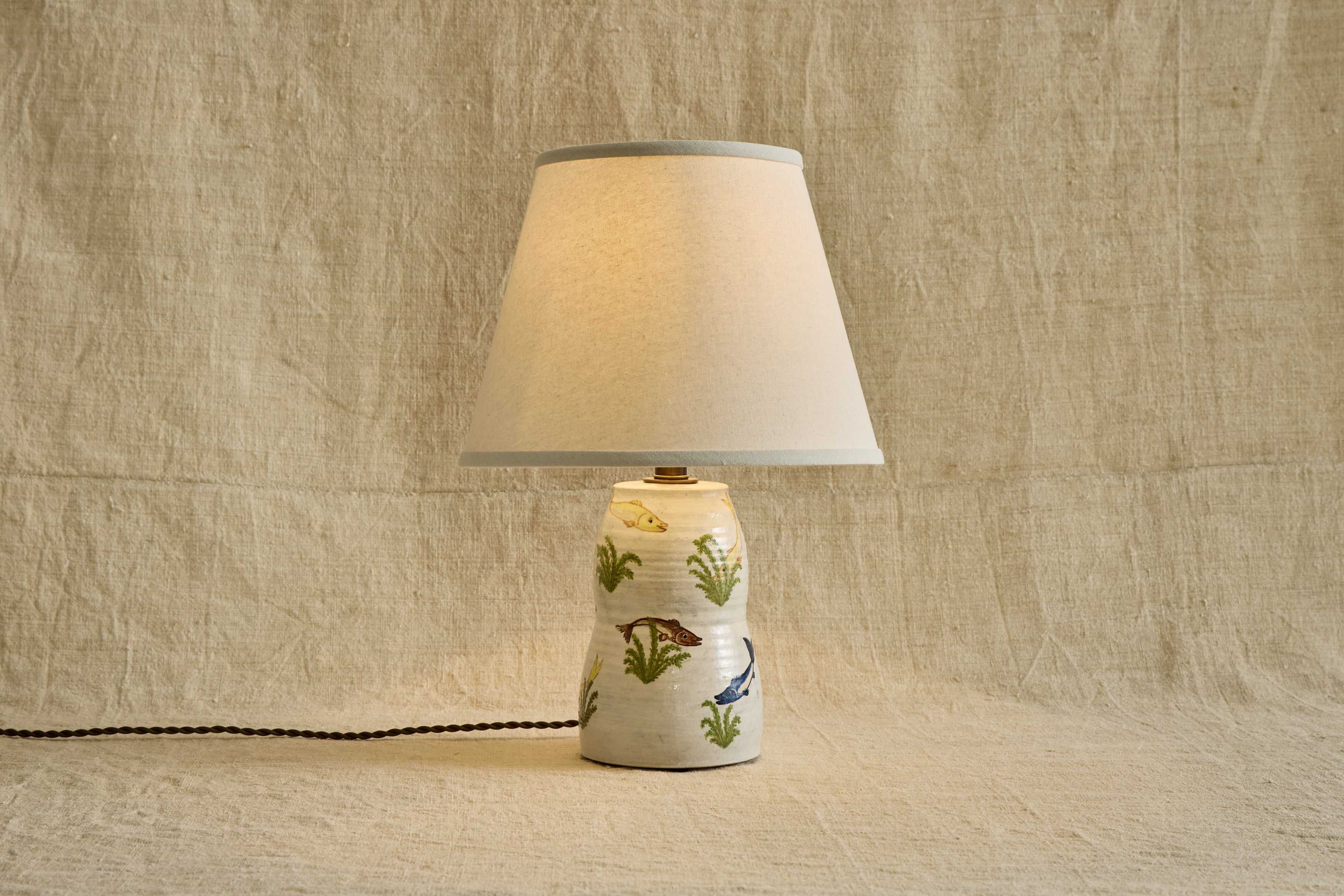 Shown with Beige Linen Lampshade