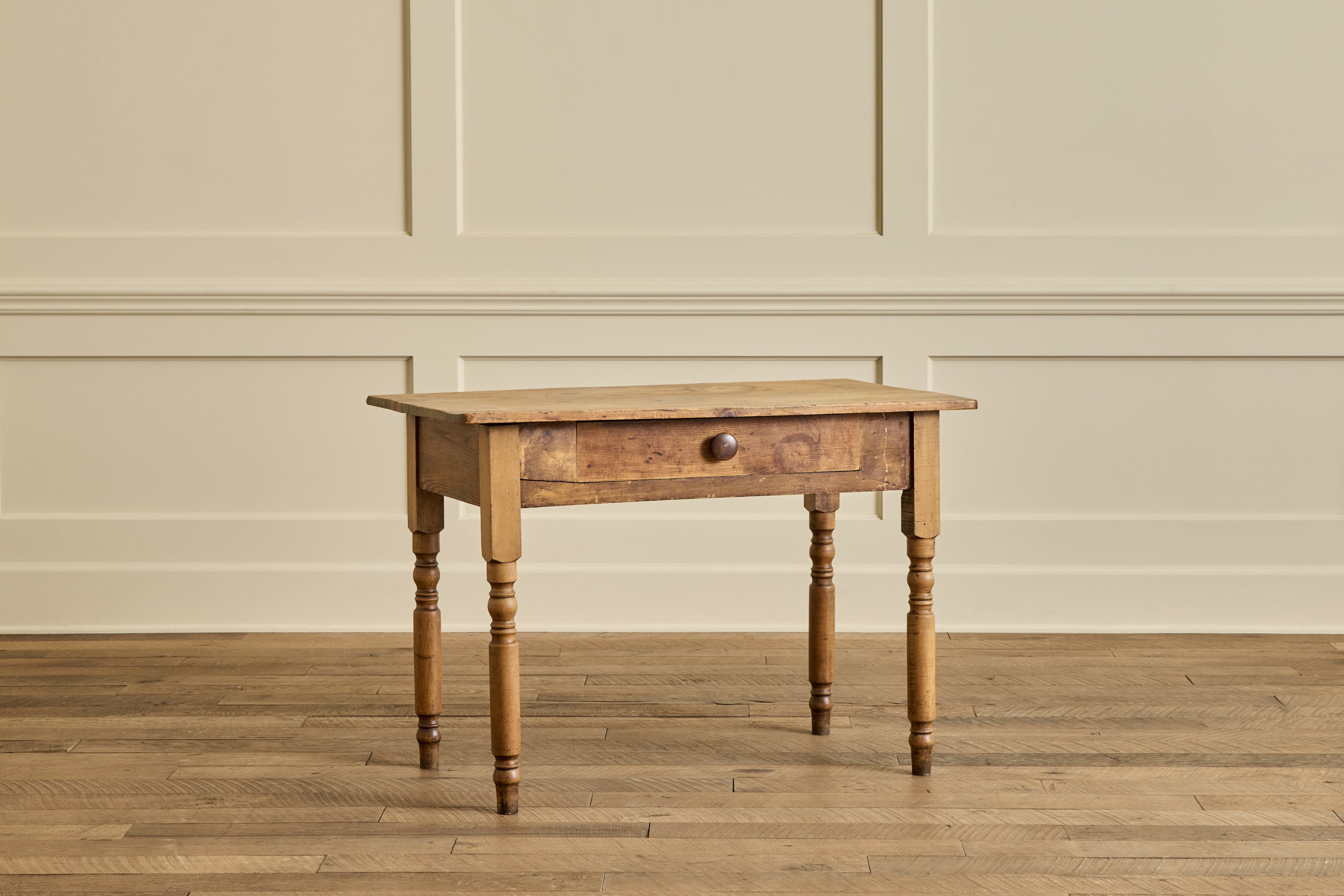 VTG 19TH C PINE WRITING DESK
