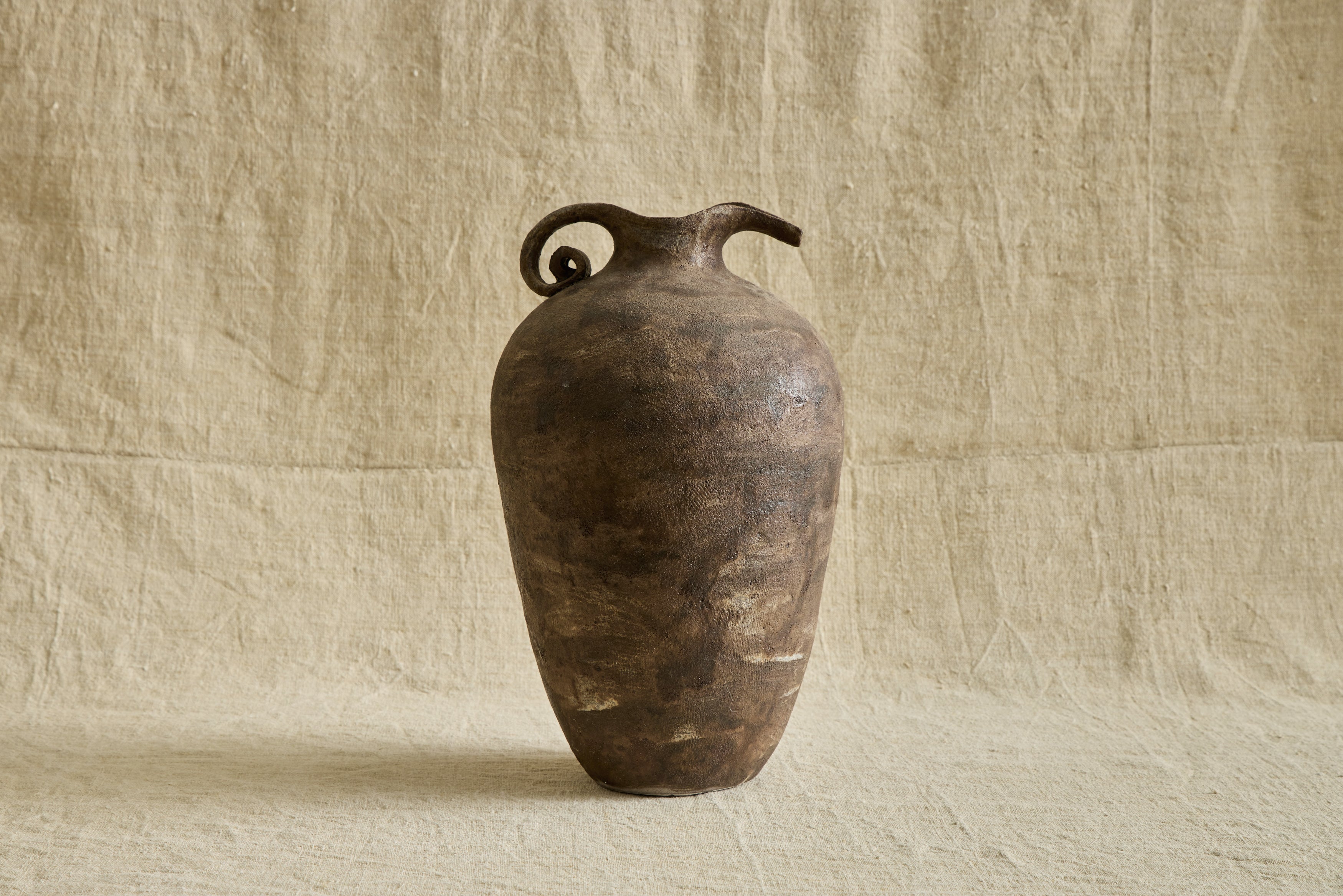 Curled Handle Pitcher