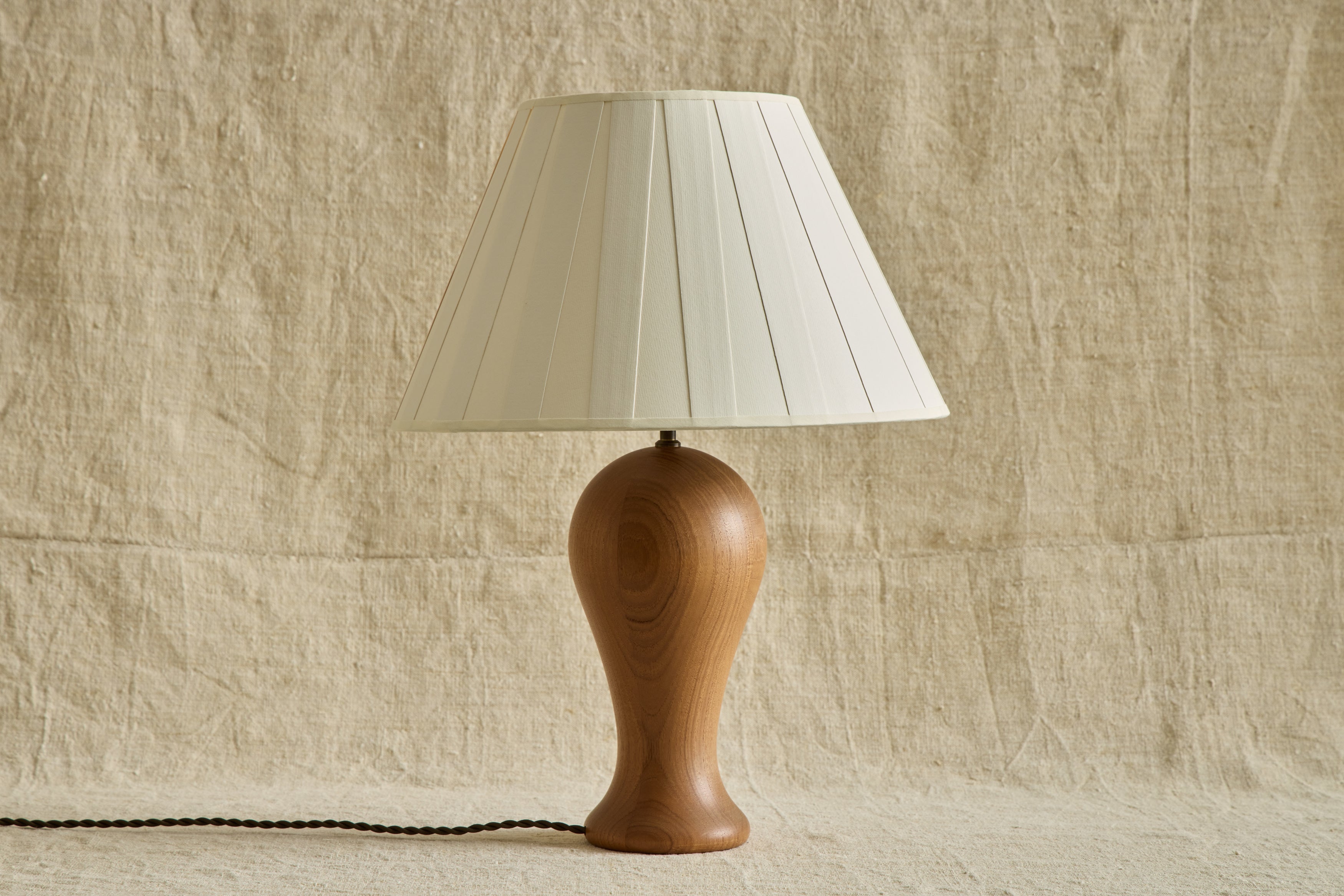 Mid Century Danish Wood Table Lamp