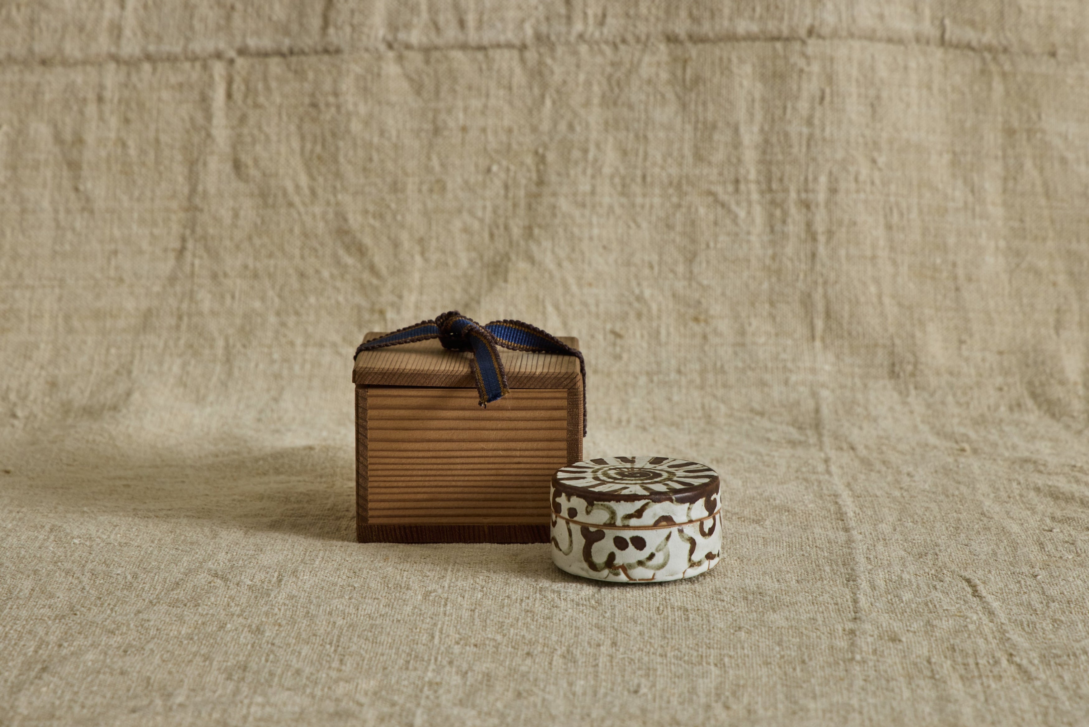 Ceramic Floral Kogo, Incense Holder